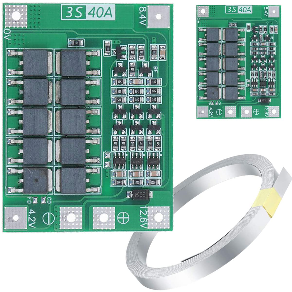 【送料無料】DAOKAI 2Pcs 40A 3S PCBの保護板李イオンリチウムバッテリー充電器の保護板40Aのドリルモ..