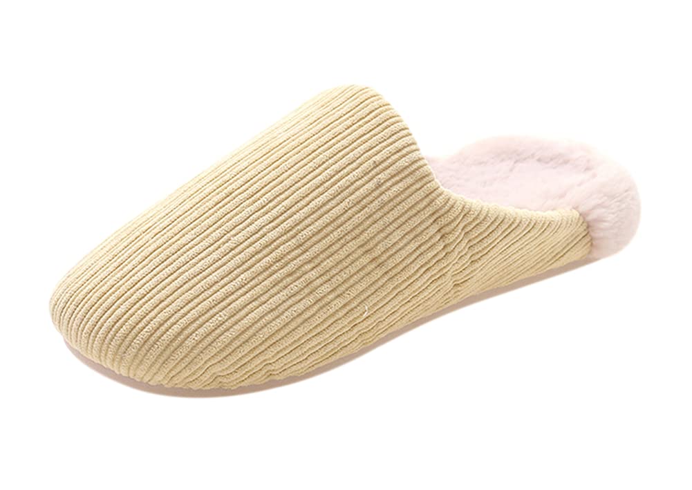 【送料無料】[Euyqs] 室内用スリッパ 暖かい 洗える あったか 厚底 滑り止め 家庭用秋と冬スリッパ (イ..