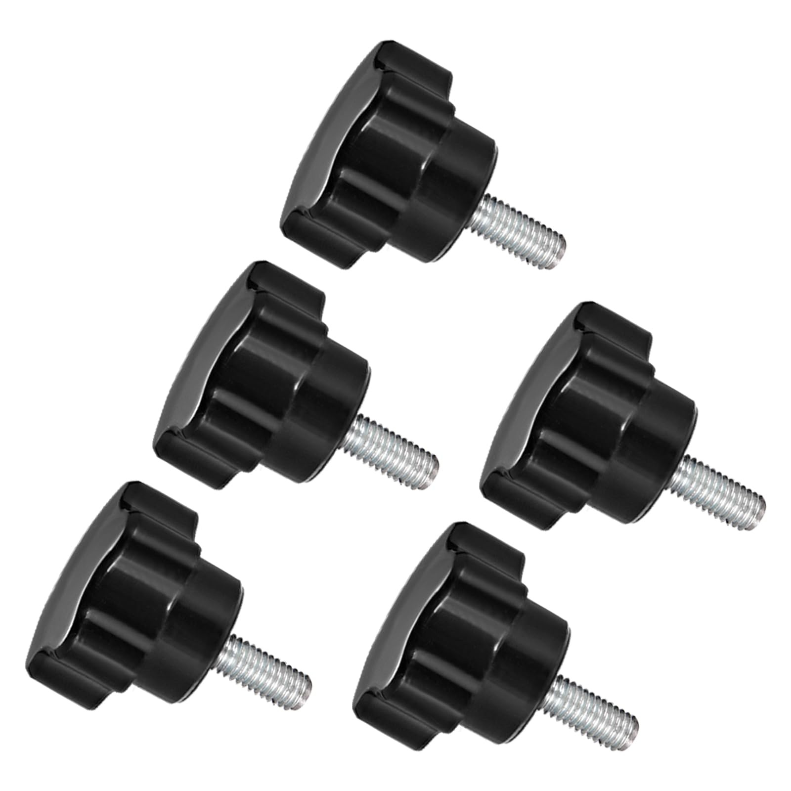 【送料無料】CoCud スタークランプノブ M6 x 12mmオススレッド 31mm ヘッダ プラスチック製親指 スクリ..