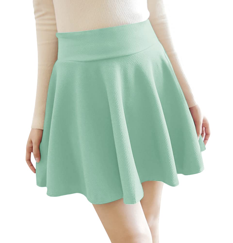 【送料無料】[Euyqs] レデース フレア Aライン ミニスカート ハイウェスト (JP, アルファベット, M, mi..