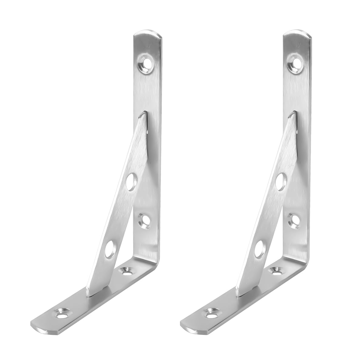 【送料無料】NUZAMASステンレススチール製シェルフブラケット、コーナーブレースシェルフサポート、壁..