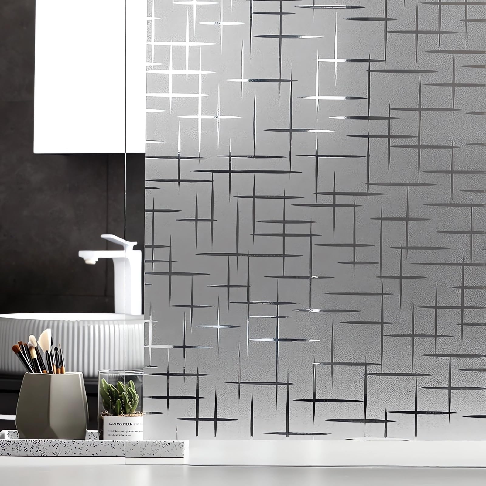 【送料無料】Juangfia 窓用フィルム めかくしシート 剥がせる 貼り直し可能 水貼り UVカット 日差し対策 窓 断熱シート 40cm*5m 飛散防止 結露防止 目隠しシート 防犯フィルム 窓ガラスフィルム のり不要