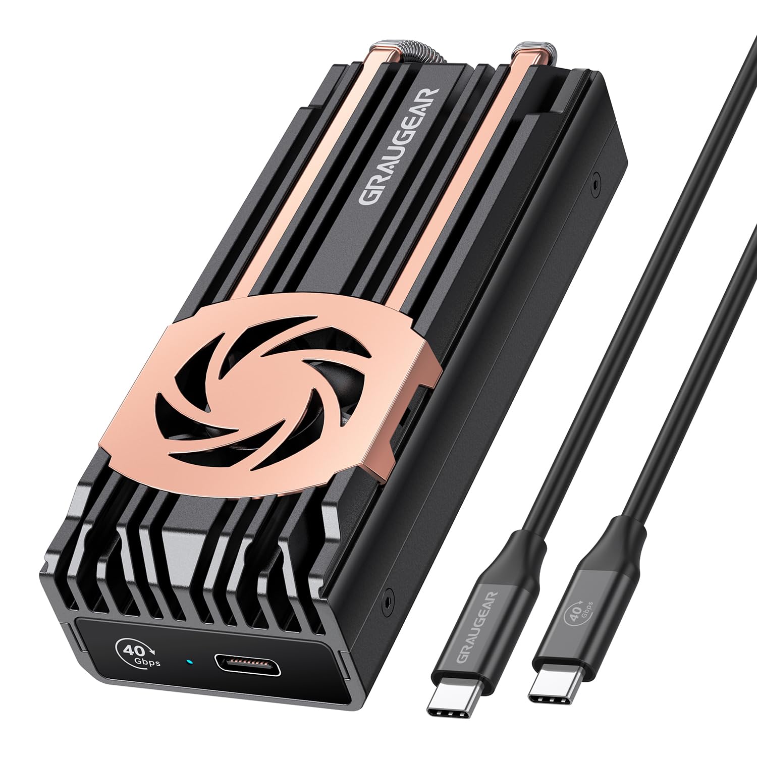 【送料無料】【USB4超高速】GRAUGEAR USB 4.0 NVMe M.2 SSD 外付けケース Thunderbolt 4/3対応 40Gbps ..