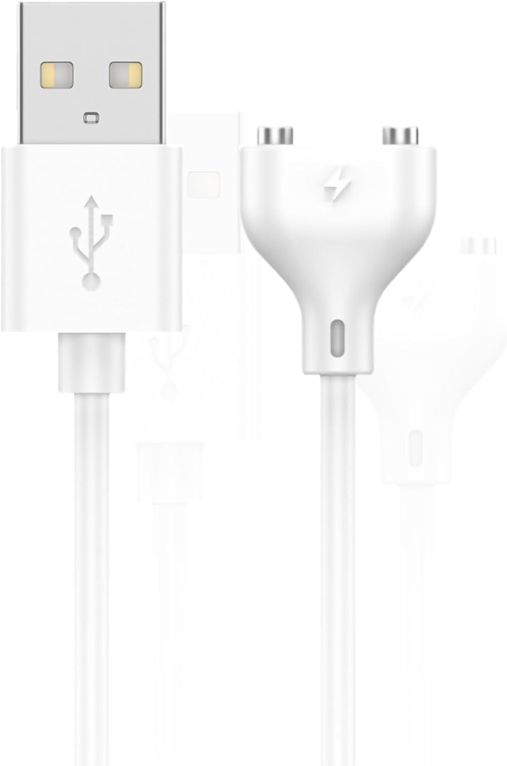 【送料無料】SZSL 磁気充電ケーブル マグネット USB充電コード 線長約80cm 2ピン間の距離5mm 急速充電 ..