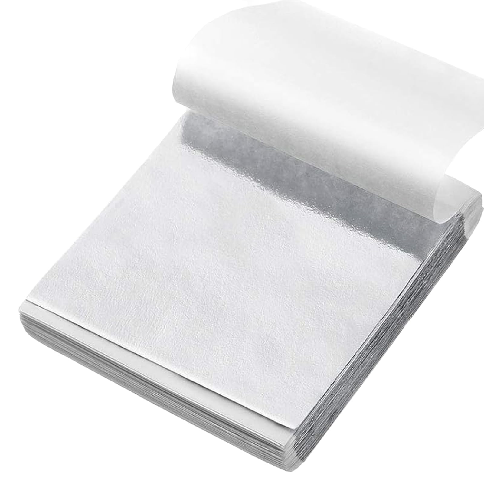 【送料無料】MAEXUS 銀箔シート 銀箔ヘア 8.5*8cm ゴールドフレーク DIY ヘア 銀箔 レジンネイルアート装飾用 デコアートに使える銀箔シート 絵画用銀箔 (100枚)