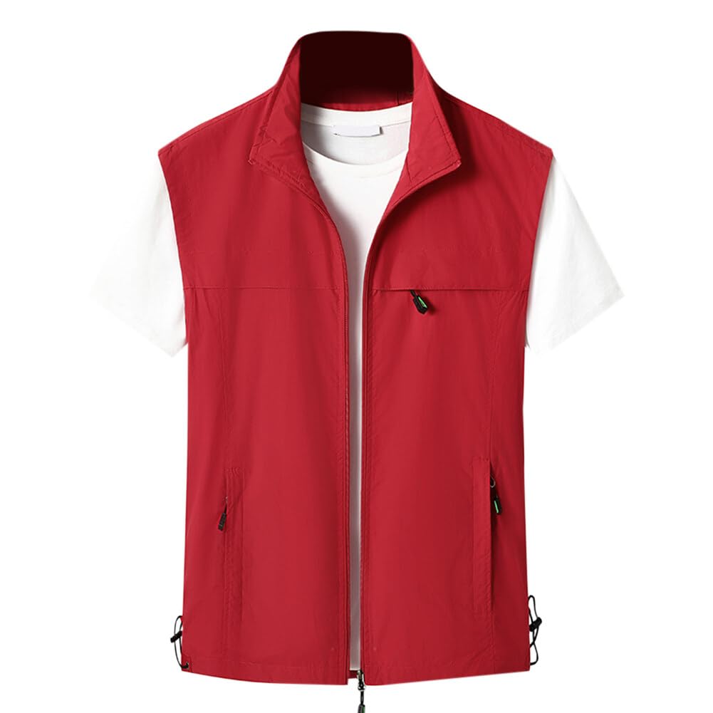 【送料無料】[AOWOFS] メンズベスト メンズ フィッシングベスト UVカット ベスト カメラマンベスト おしゃれ オールシーズン 防紫外線 速乾通気 ジャケットアウトドア 釣り用 撮影用 多機能 大きいサイズ