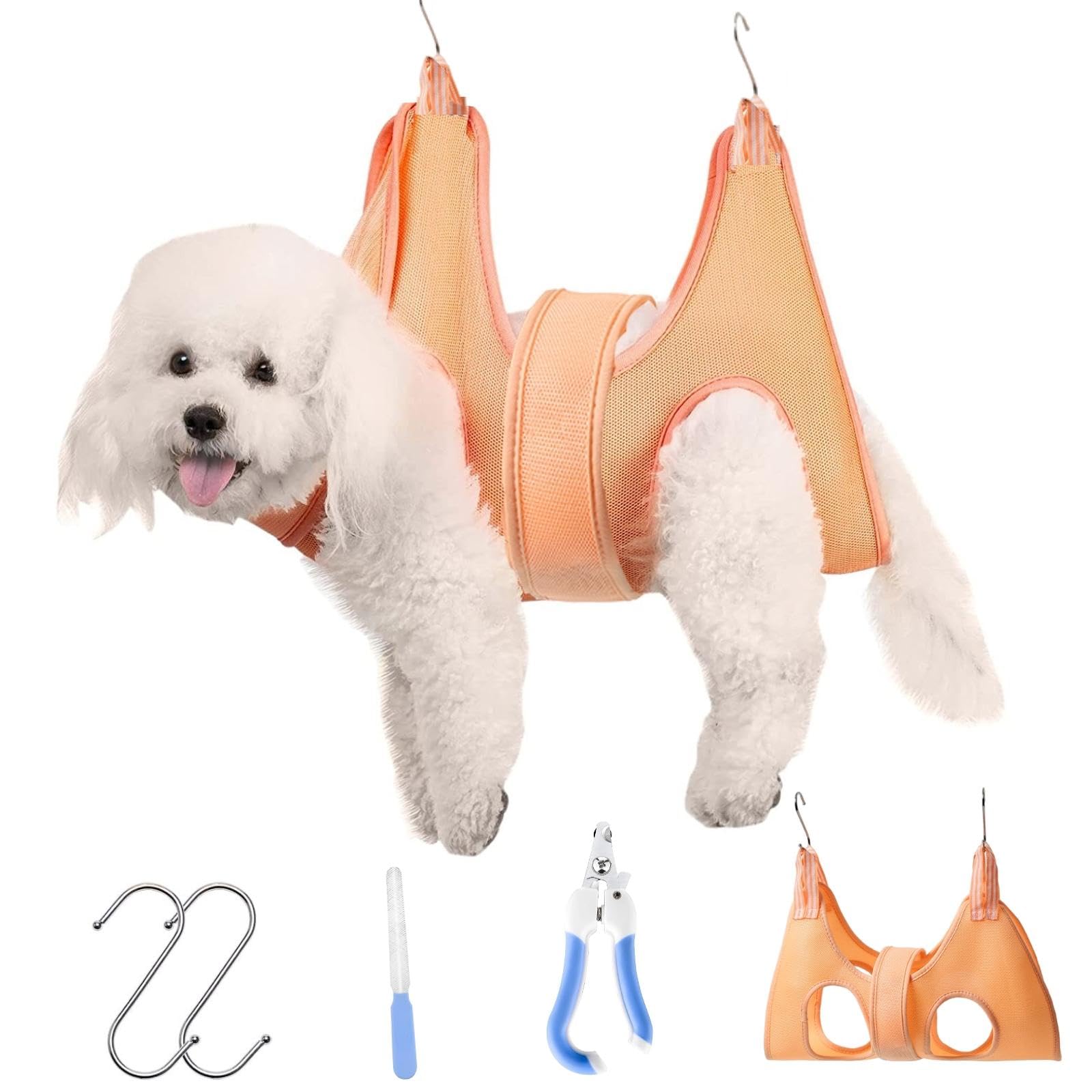 【送料無料】[Senteria] 犬 猫グルーミングハンモック ヘルパー マジックシール付き 子 犬 猫 ハンモッ..