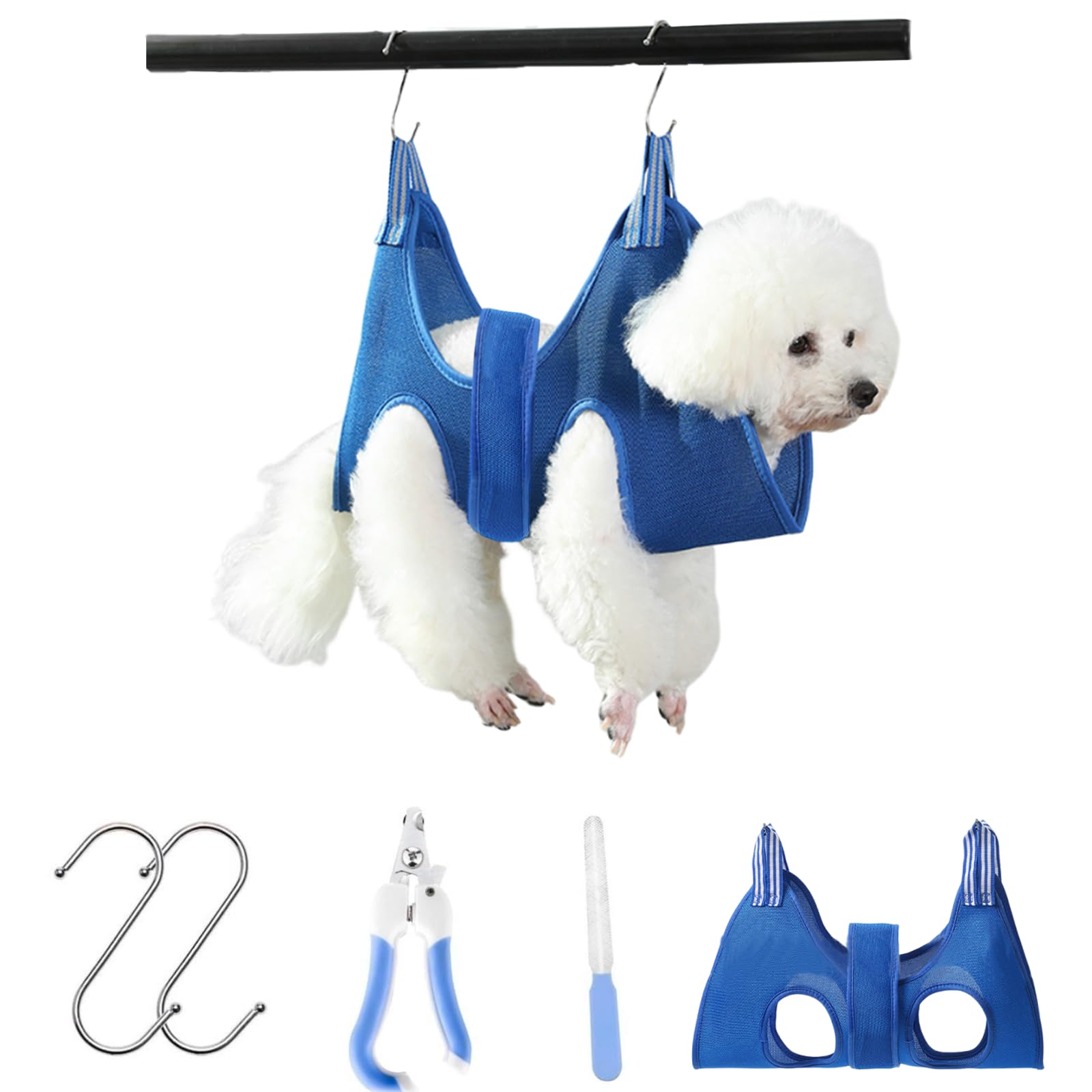 【送料無料】[Senteria] 犬 猫グルーミングハンモック ヘルパー マジックシール付き 子 犬 猫 ハンモッ..