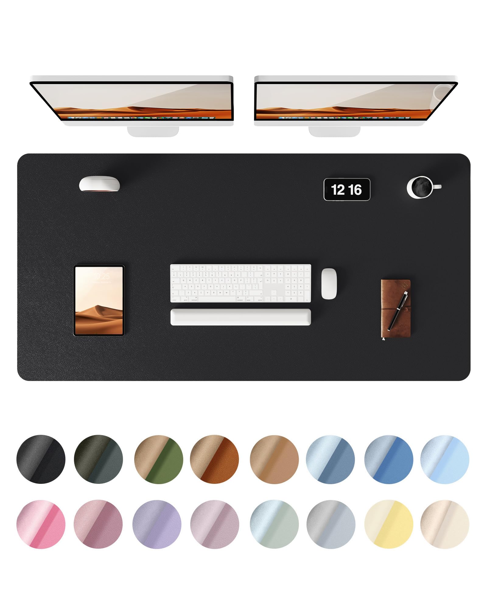 【送料無料】YSAGi レザー デスクパッド オフィス デスクマット マウス対応 大型マウスパッド ノンスリ..