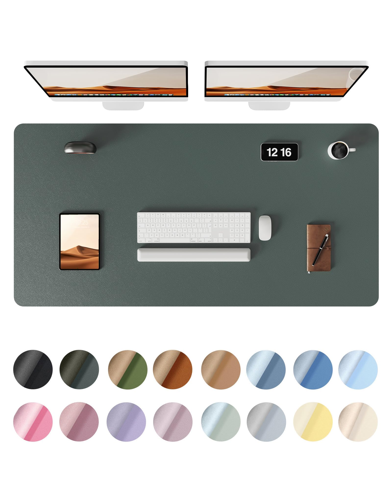 【送料無料】YSAGi レザー デスクパッド オフィス デスクマット マウス対応 大型マウスパッド ノンスリ..