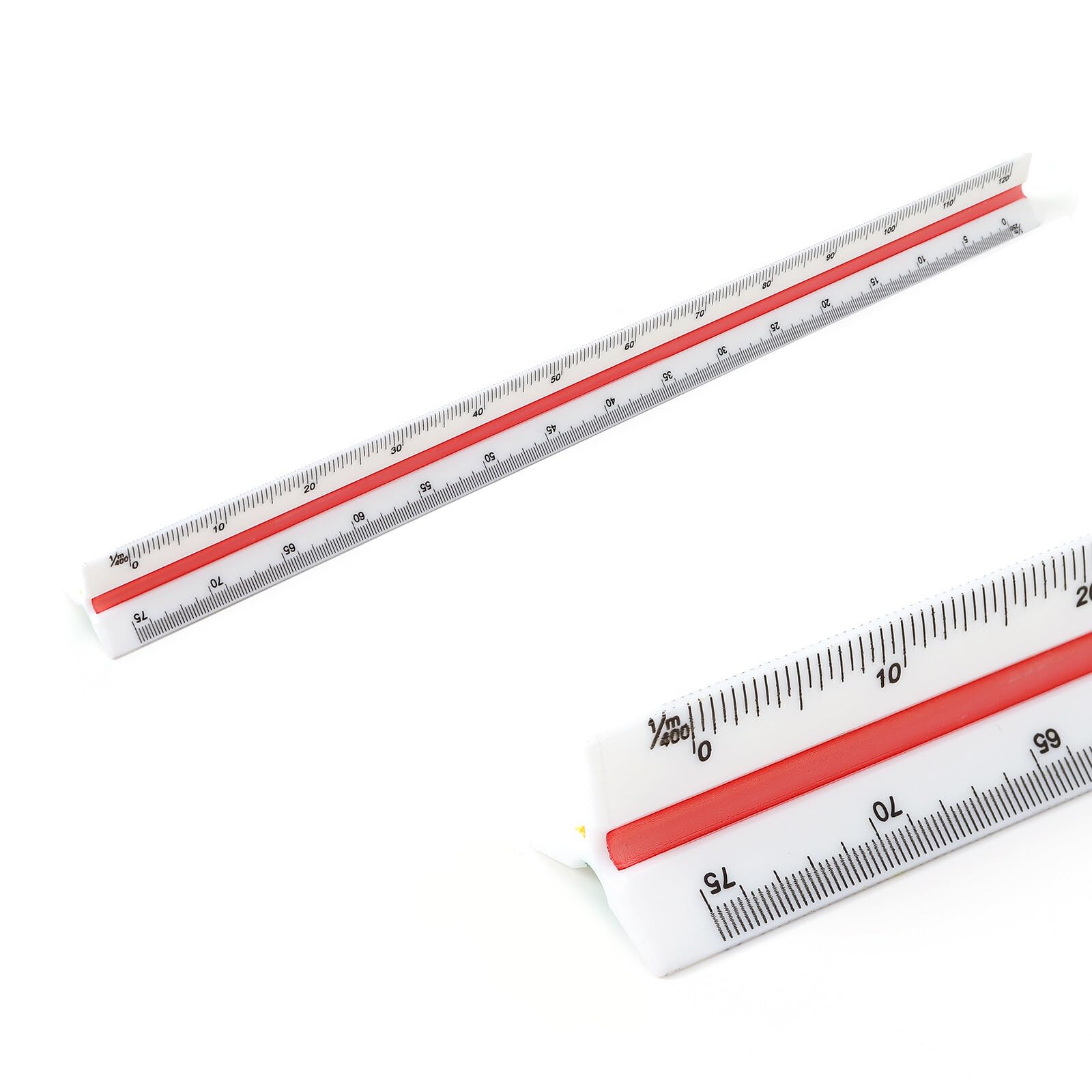 【送料無料】Jimjis 三角スケール 30cm 製図用品 縮尺定規 一般用 プラスチック製 特殊縮 ...