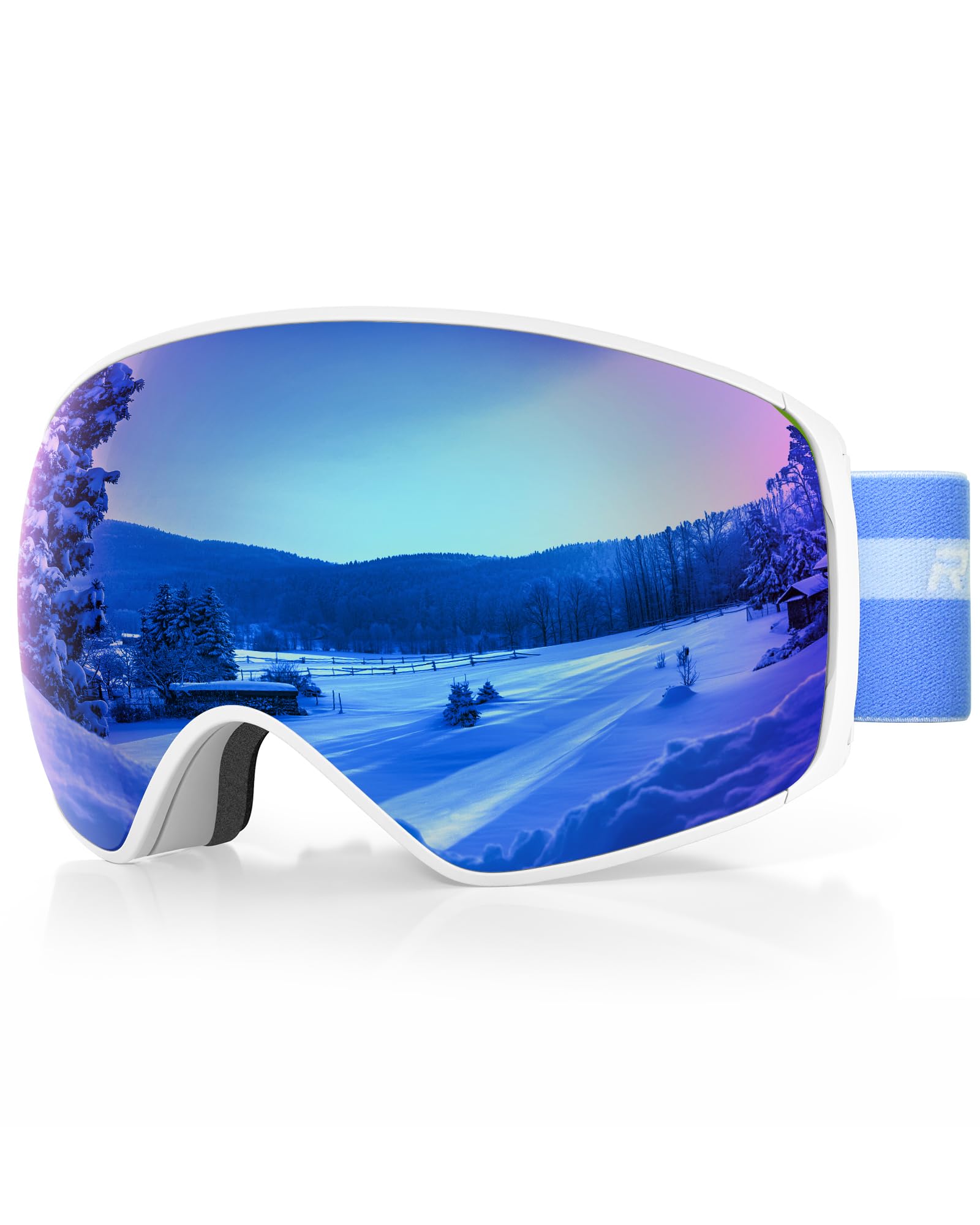 【送料無料】[RIOROO] スキーゴーグル スノーボード ゴーグル 二層磁気 ゴーグル スキー 着脱可能レン..