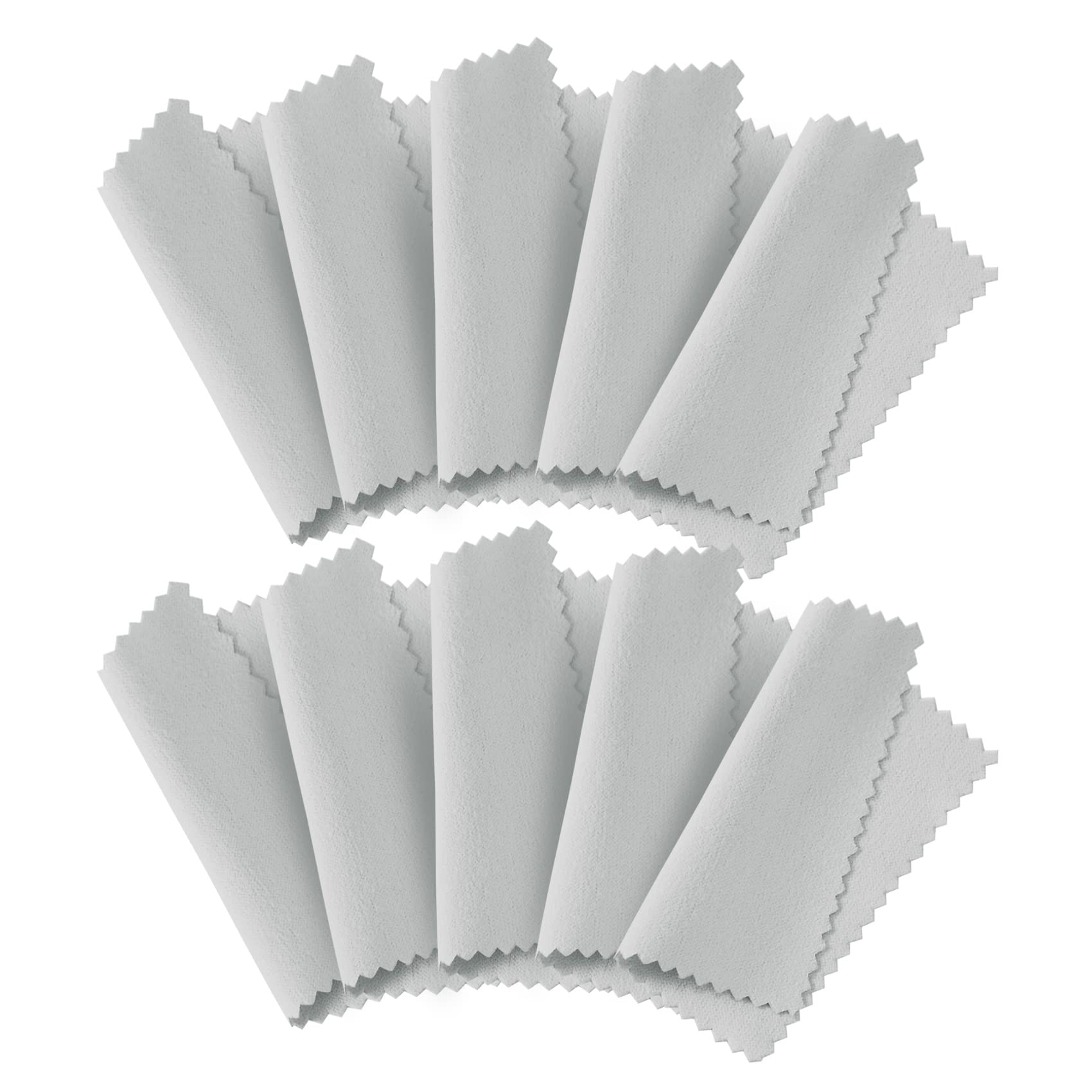 【送料無料】Annhua シルバークロス 10枚セット シルバー磨き 銀みがきクロス シルバーお手入れ 銀磨き..