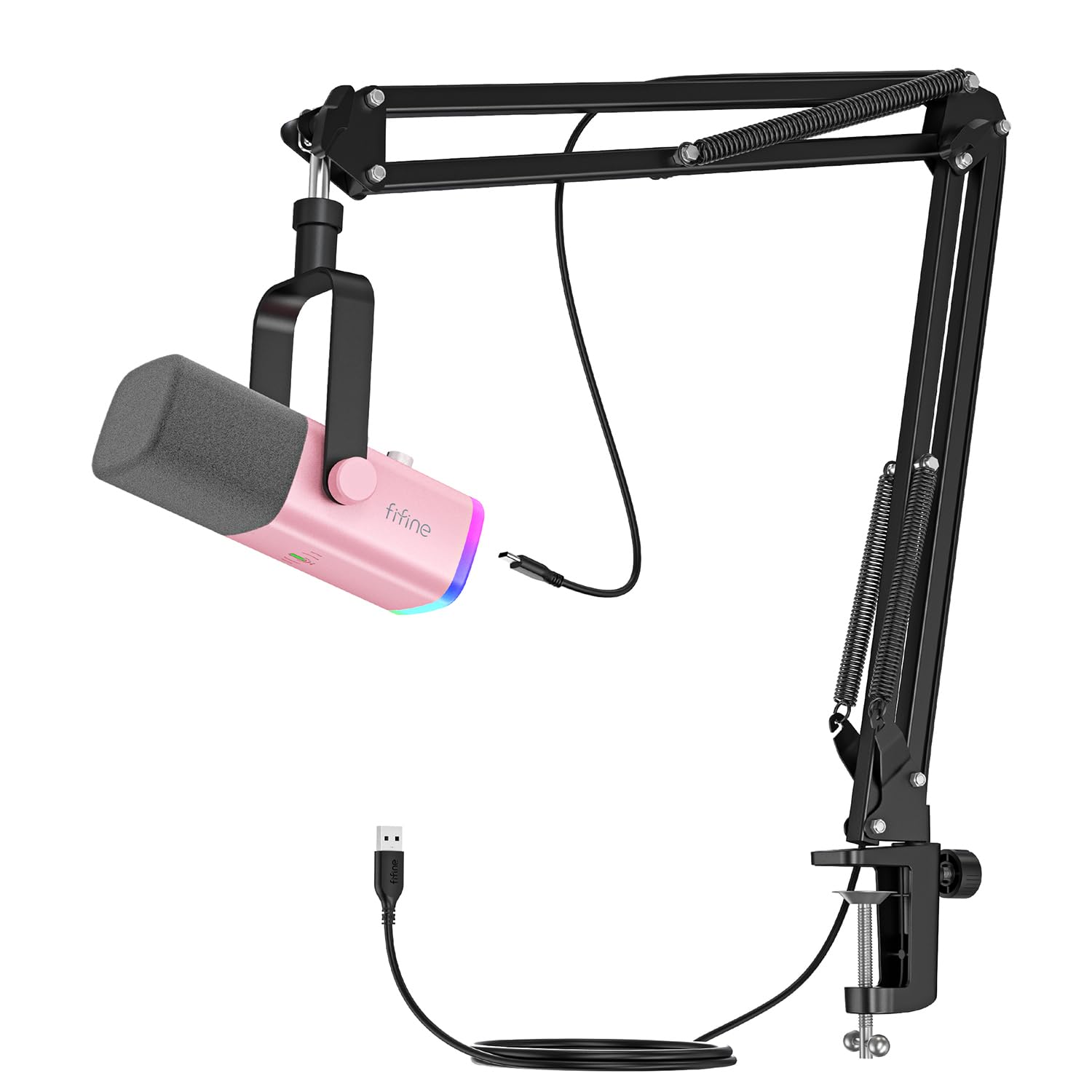 【送料無料】FIFINE XLR/USB ゲーミングマイクセット ストリーミング ポッドキャスト用 ダイナミックマ..