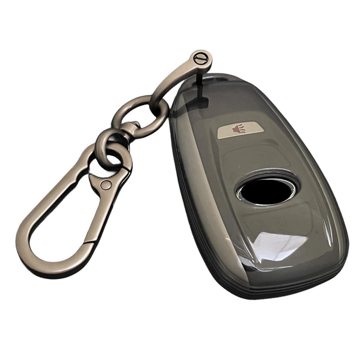 【送料無料】[YANMW] フォレスター キーケース 適合 スバル レヴォーグ キーカバー インプレッサ G4 WRX S4 STI XV Outback BRZ スマピタくん キーホルダー おしゃれ キーリング (ブラック)