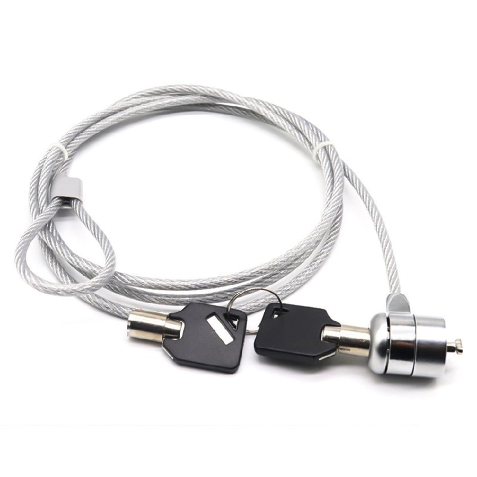 【送料無料】BTtime ピンシリンダー錠 ノートパソコン 盗難防止 1.2m タブレット パソコンワイヤー セ..