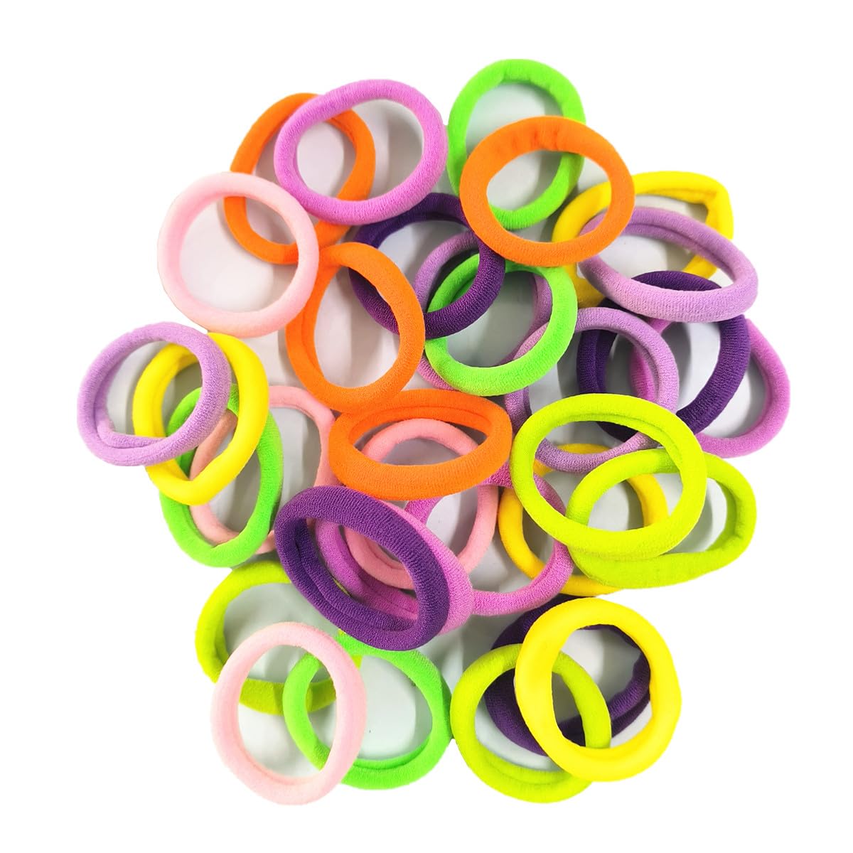 【送料無料】Getrays 32個入り 女性用 ヘアゴム、金属なし カラフル 弾性 女の子向け ポニーテールホル..