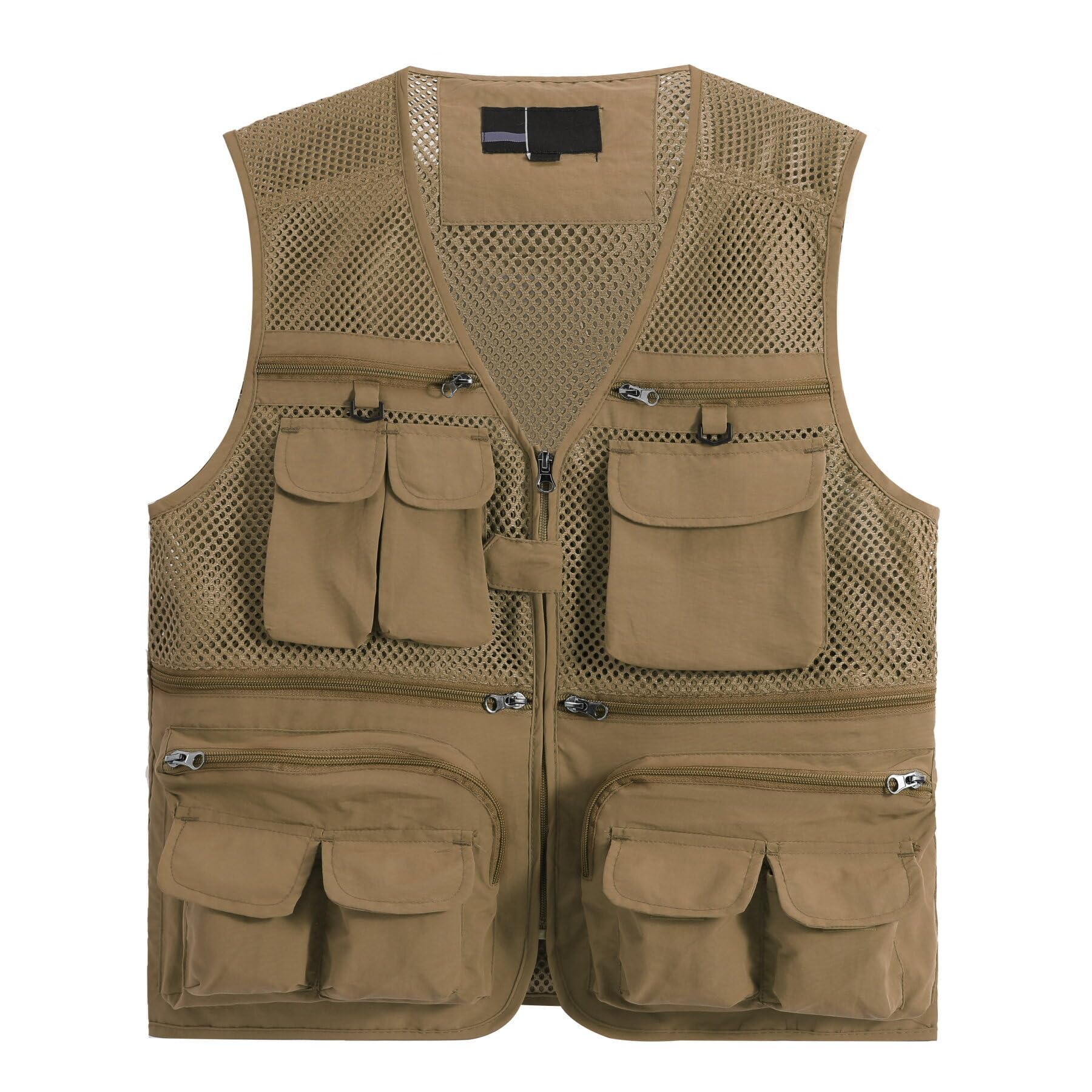 【送料無料】[AOWOFS] フィッシングベスト メンズ メッシュベスト 便利 アウトドア ベスト 夏 軽量 通気 多機能 カメラマンベスト お釣り 撮影 作業用 薄手 山登り 多ポケット 大きいサイズ