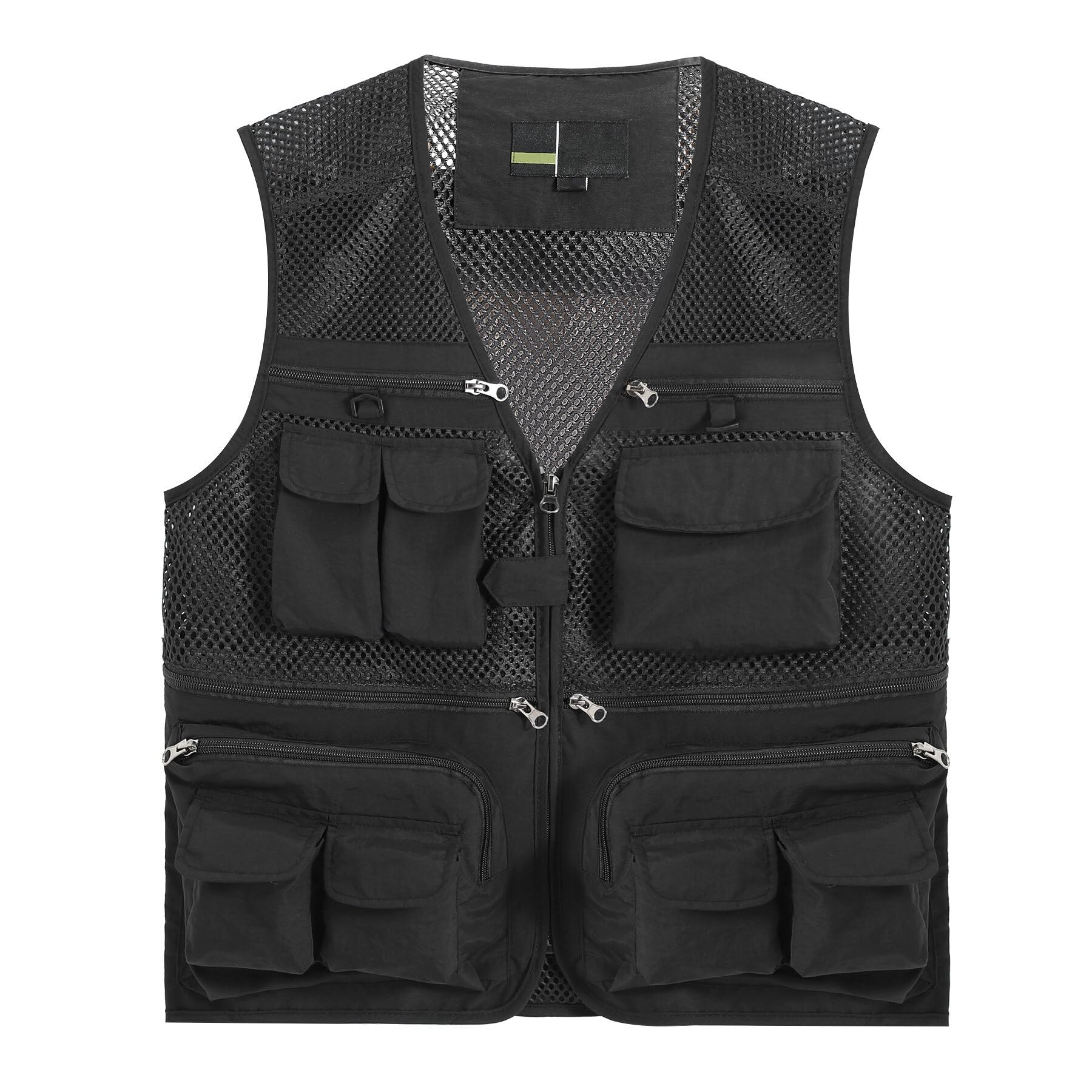 【送料無料】[AOWOFS] フィッシングベスト メンズ メッシュベスト 便利 アウトドア ベスト 夏 軽量 通気 多機能 カメラマンベスト お釣り 撮影 作業用 薄手 山登り 多ポケット 大きいサイズ