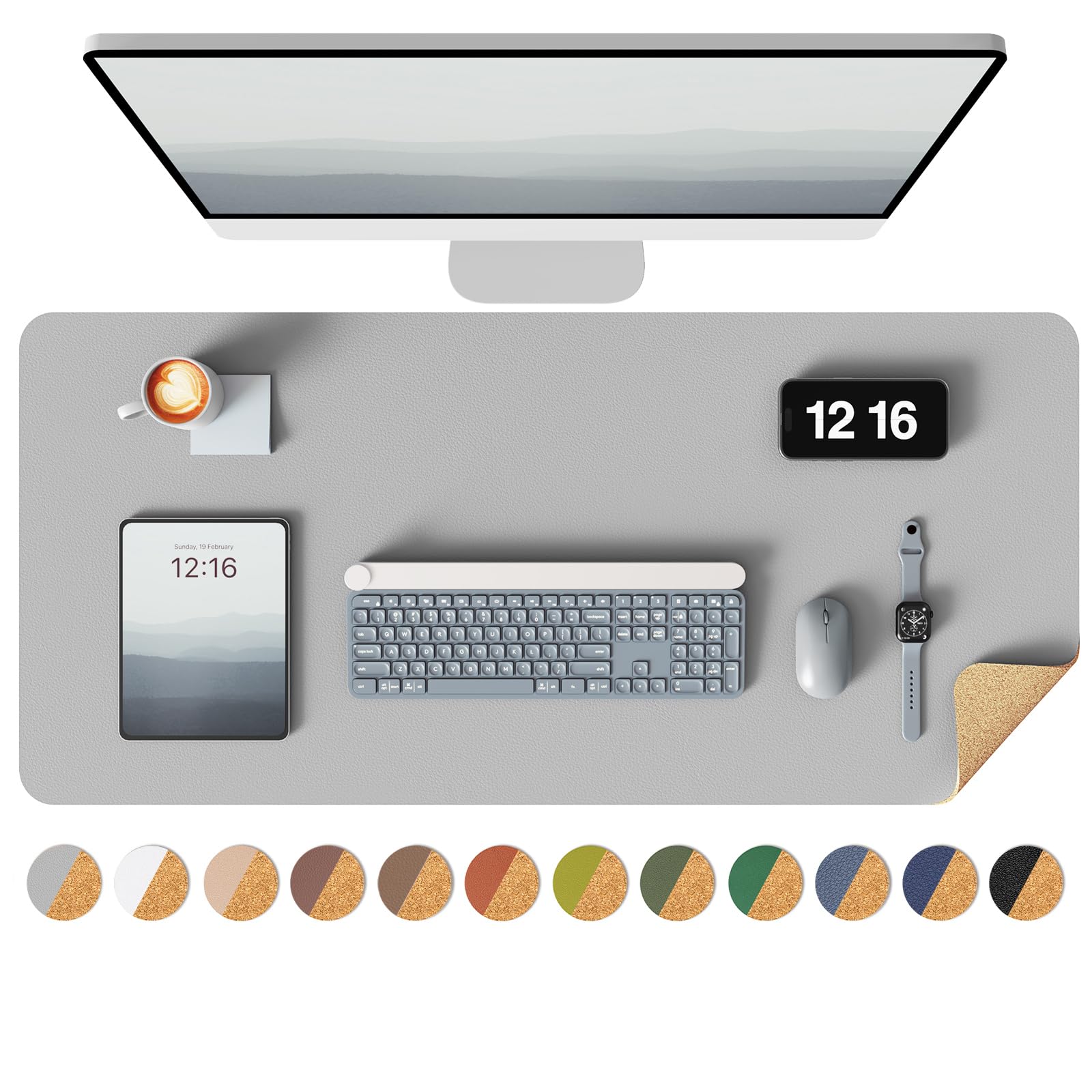 【送料無料】YSAGi デスクマット コルクデスクパット 環境に優しい パソコンマット ゲーミングマウスパ..