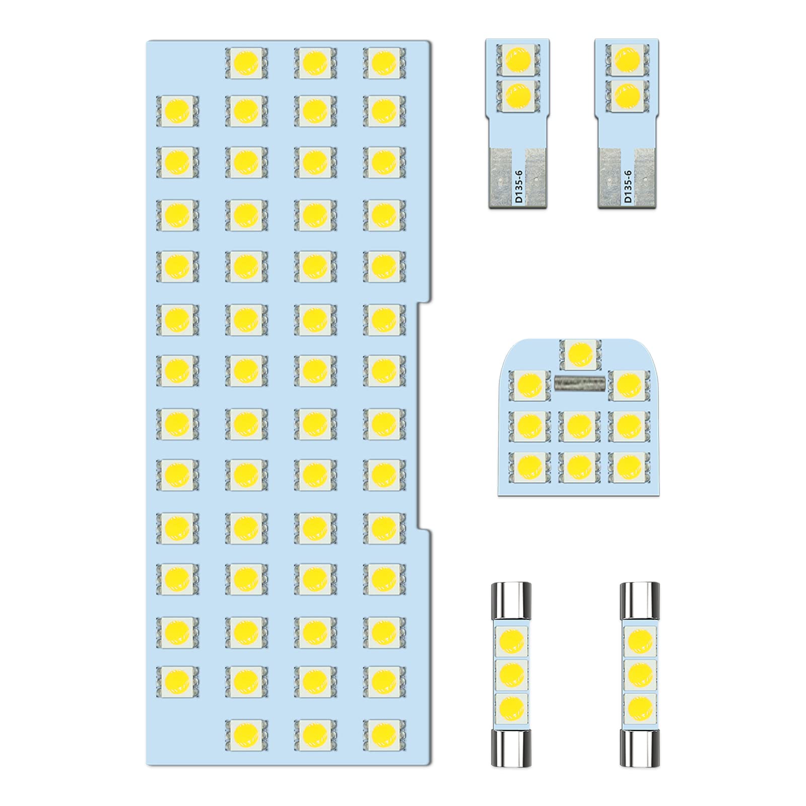 【送料無料】ZXREEK 86 BRZ LED ルームランプ 専用設計 トヨタ 86 ZN6 / スバル BRZ ZC6 LED 互換品 室内灯 高輝度 6000K ホワイト 内装 LEDバルブ 73発 3チップ 5050 SMD LED 車内灯 純正交換 取り扱い専用工具付 取付簡単 6点セット (トヨタ 86 ZN6/スバル BRZ ZC6 用