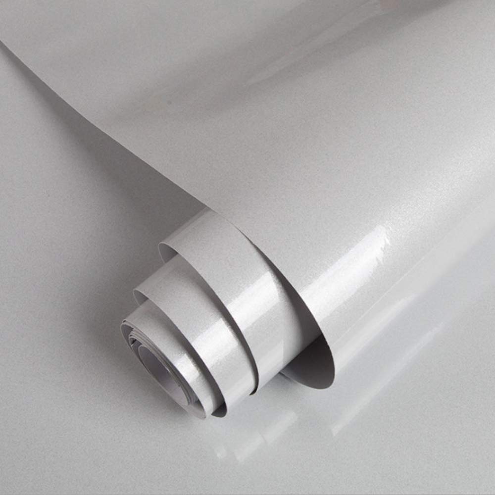 【送料無料】Juangfia 壁紙 シール 剥がせる つるつる 防水 リメイクシート おしゃれ キッチン 壁紙シート ウォール ステッカー カッティングシート DIY ラメ入り 5m グレー