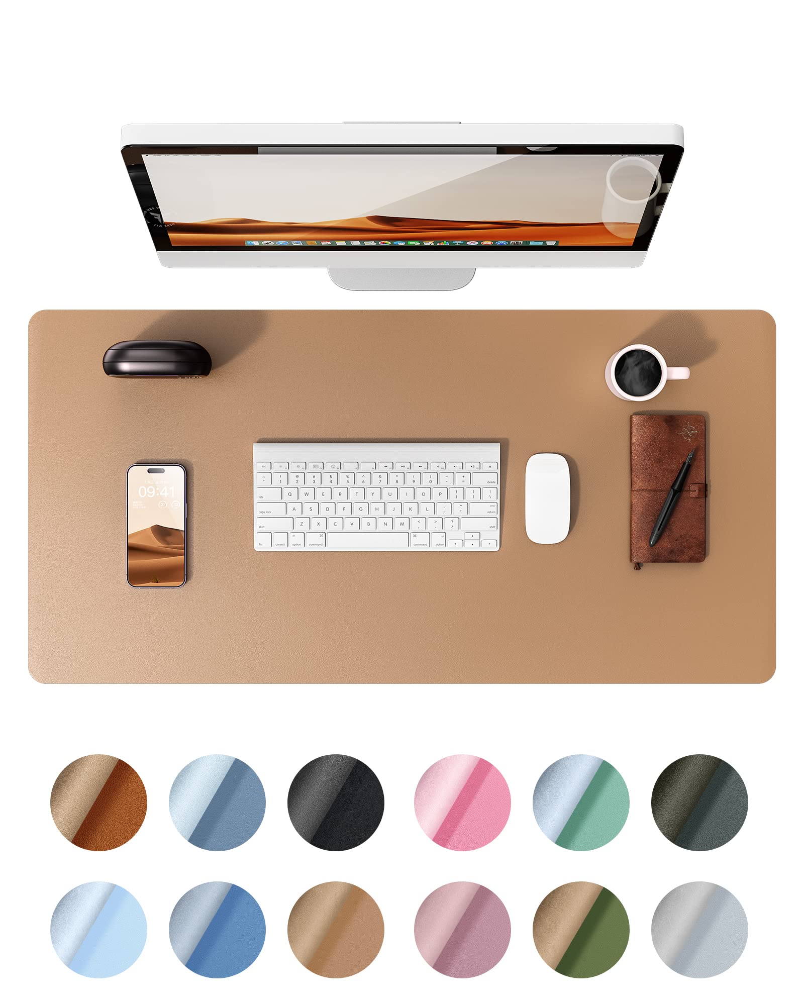 【送料無料】YSAGi デスクマット レザー デスクパッド 大型マウスパッド ノンスリップ PUレザー デスク..