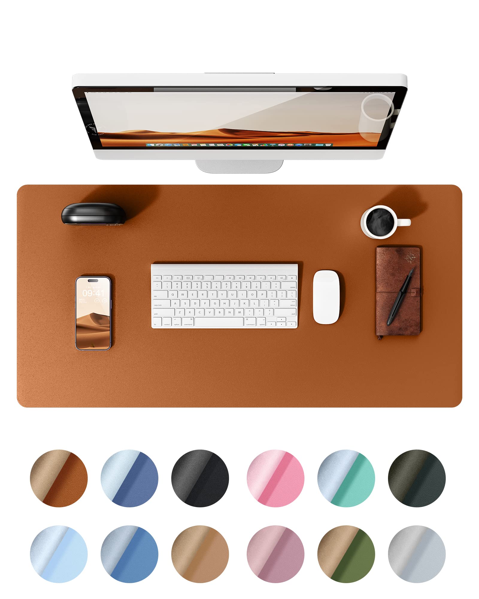 【送料無料】YSAGi デスクマット レザー デスクパッド 大型マウスパッド ノンスリップ PUレザー デスク..