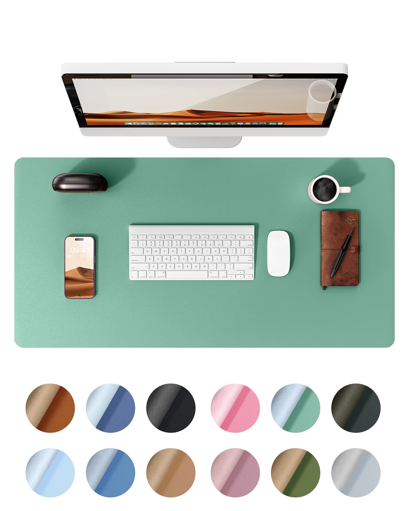 【送料無料】YSAGi デスクマット レザー デスクパッド 大型マウスパッド ノンスリップ PUレザー デスク..