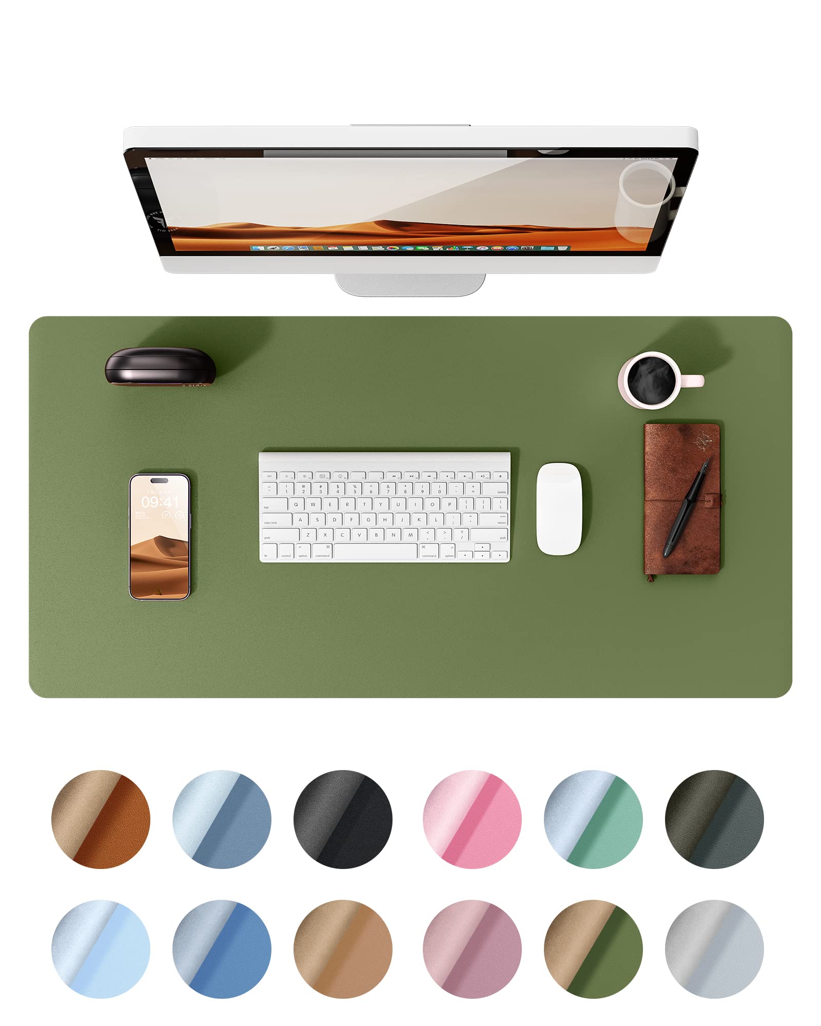 【送料無料】YSAGi デスクマット レザー デスクパッド 大型マウスパッド ノンスリップ PUレザー デスク..