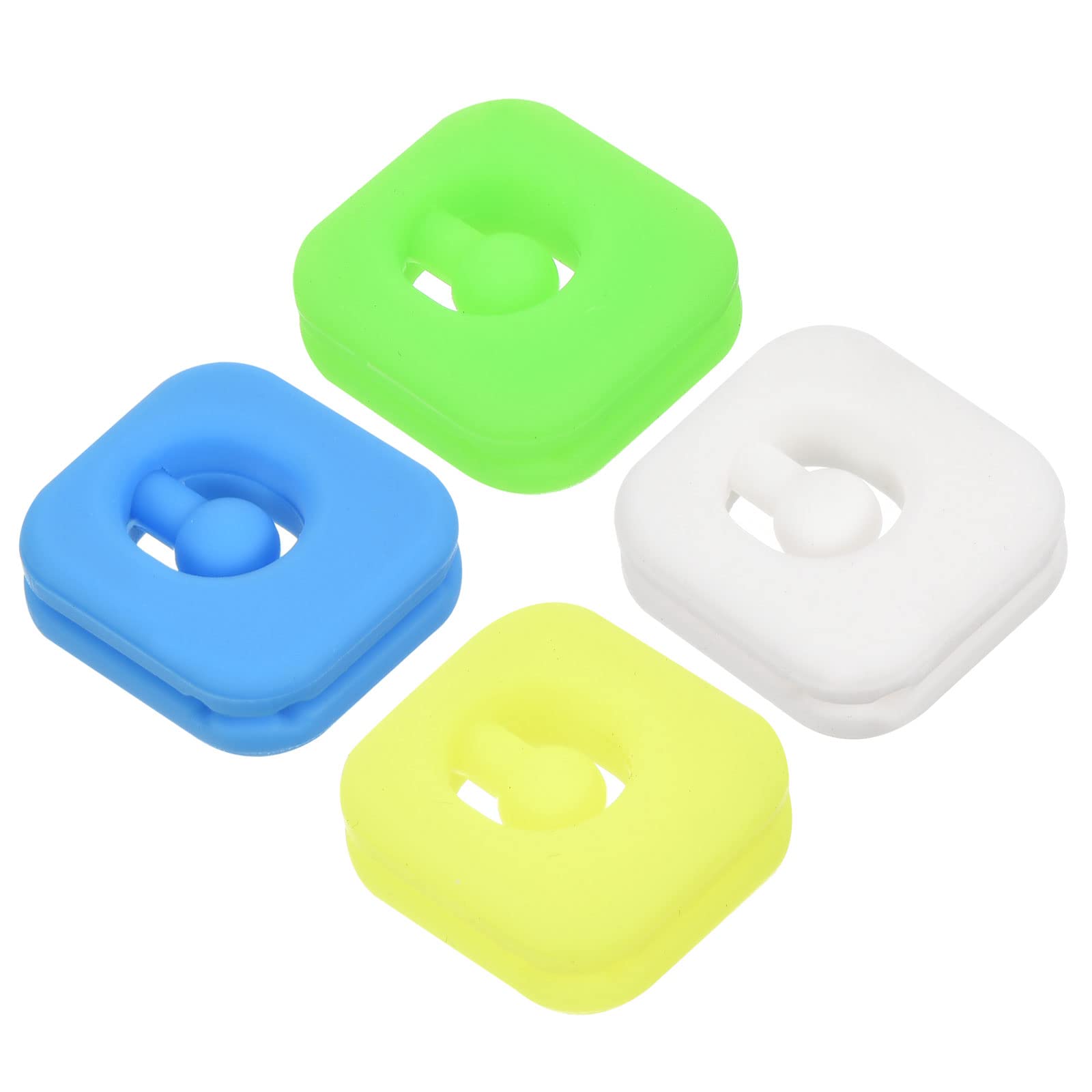 【送料無料】PATIKIL テニス振動ダンパー 4個 四角形 シリコンショックアブソーバー ラケットストリン..