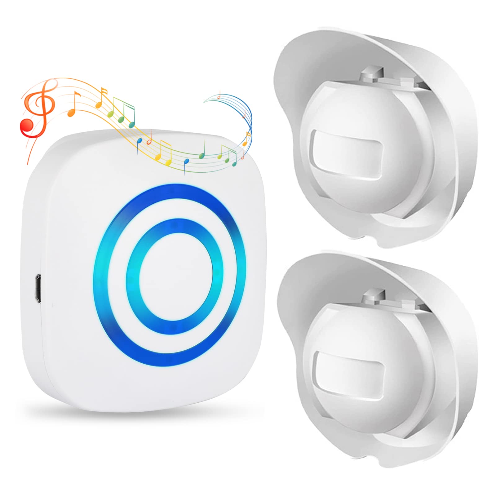 【送料無料】TeamSky ドアベルアラーム 防犯対策 チャイム 動体検知 防犯センサー ドアチャイム チャイ..