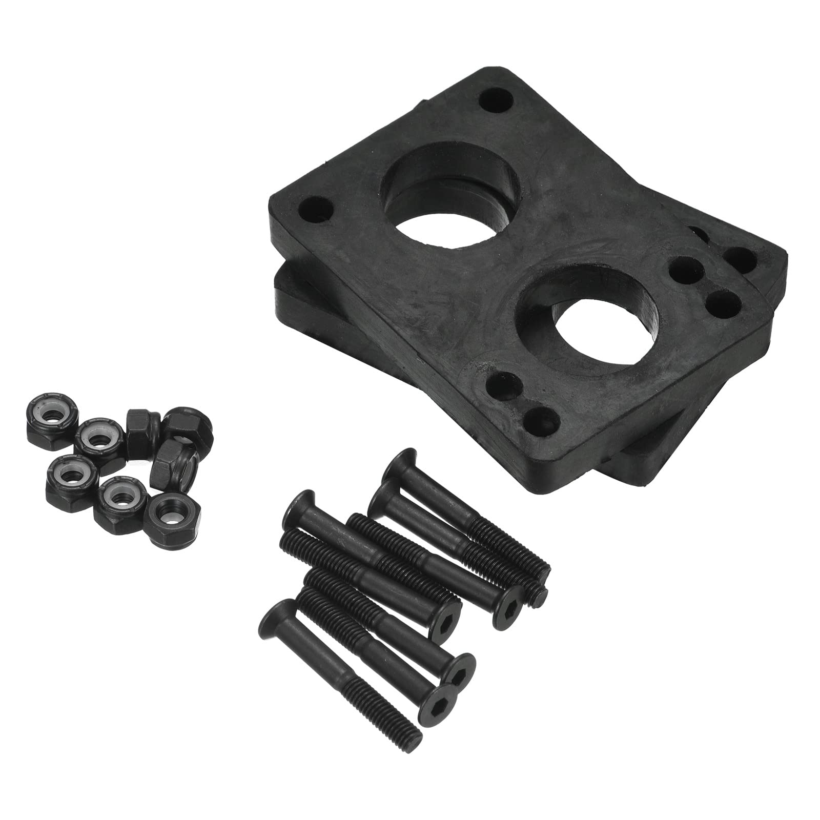 【送料無料】PATIKIL スケートボードライザーパッドネジセット 2個 10 mm ロングボード ショックライズ..