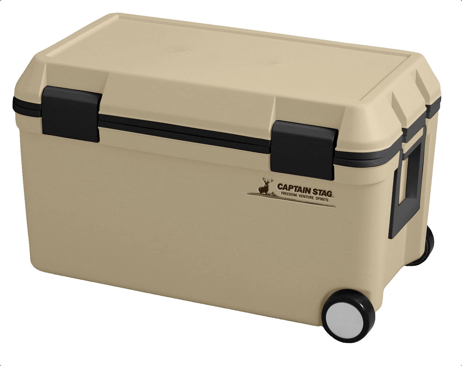 【送料無料】キャプテンスタッグ(CAPTAIN STAG) クーラーボックス ホイールクーラー 容量45L 水抜き栓..