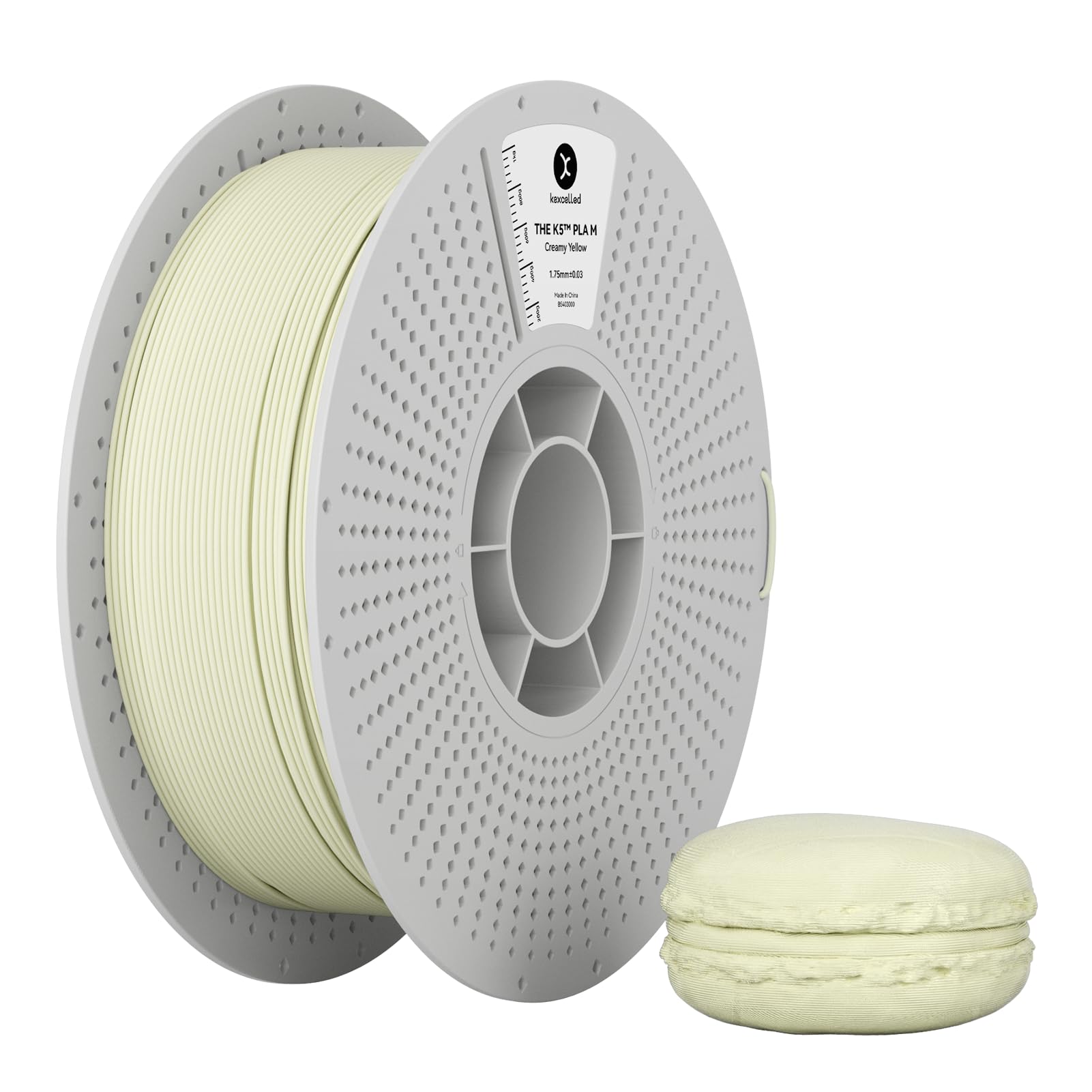 【送料無料】マカロン マット つや消しの質感Kexcelled PLA 3Dプリンターフィラメント素材 1.75mm径 バ..