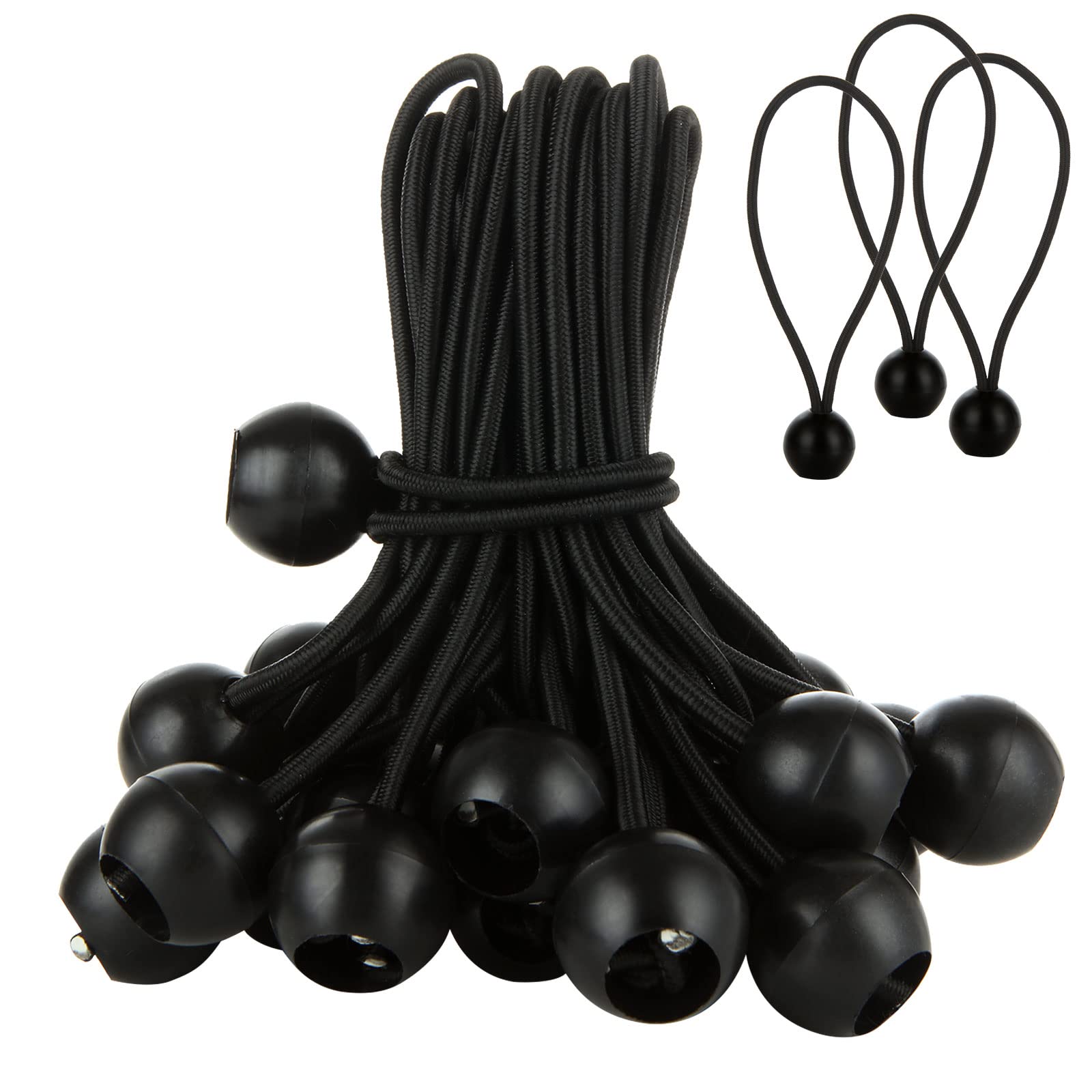 【送料無料】RILIHII バンジーコード ボールプラグゴム【40個】ゴムテント固定ロープキャンプ 用品車用..