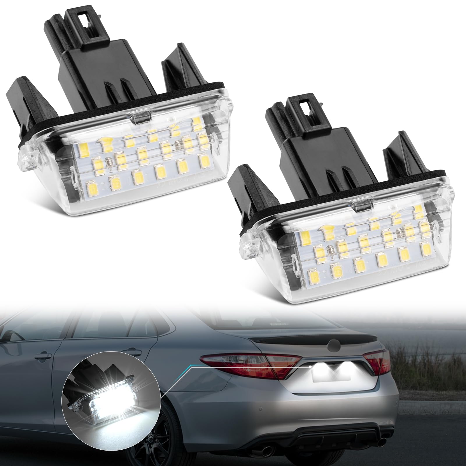 【送料無料】NEIFILES ヤリスクロス10系 80ヴォクシー ノア アクアNHP10 ナンバー灯 LED トヨタ適用 エスクァイア80 カムリ50 カローラツーリング210 カローラアクシオ160 カローラフィールダー160 アクアクロスオーバーNHP10H アルティスハイブリッド アベンシス ヴィッ