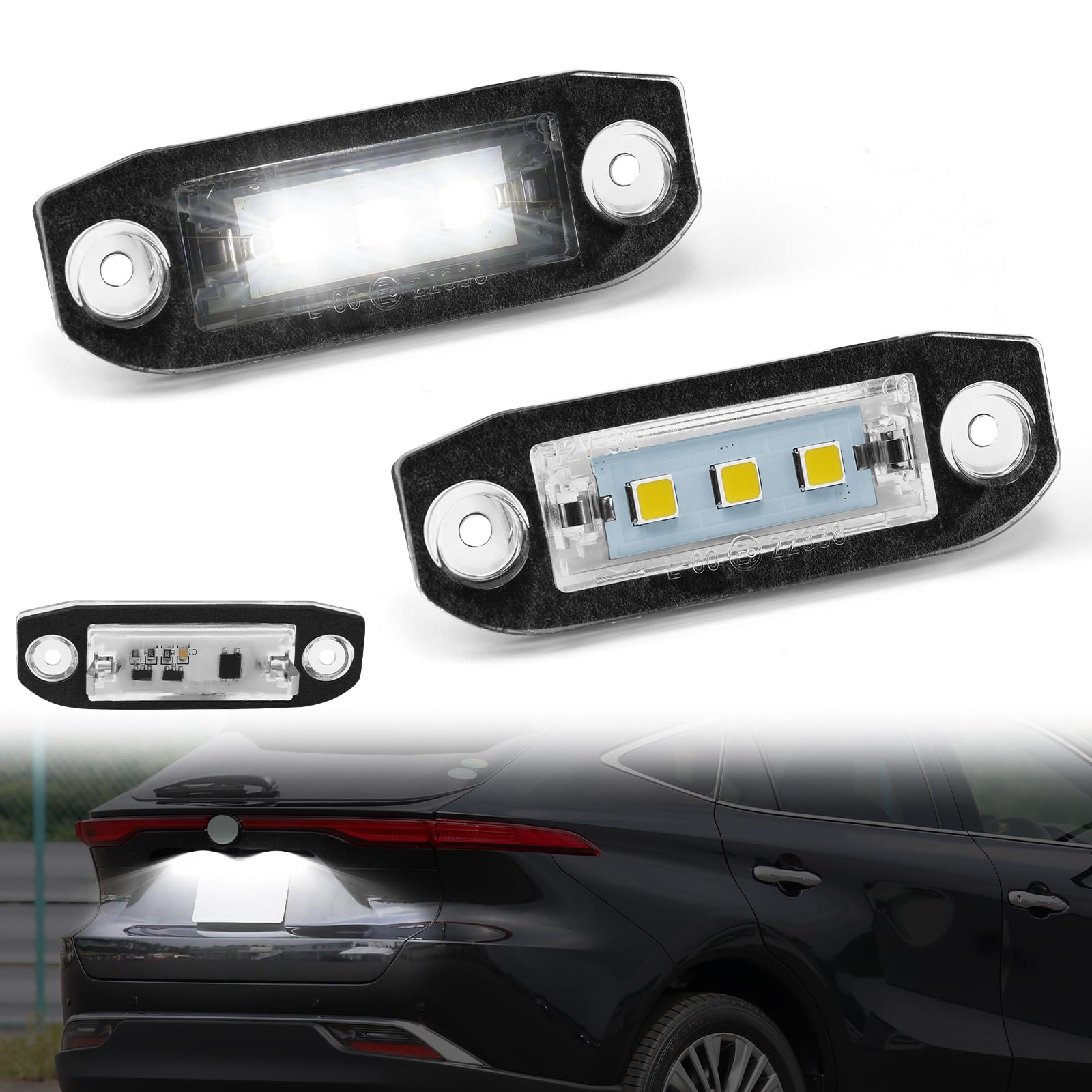 【送料無料】NEIFILES ボルボ自動車 LED ナンバー灯 3 *5050 LED LEDライセンスプレートライト 専用設..