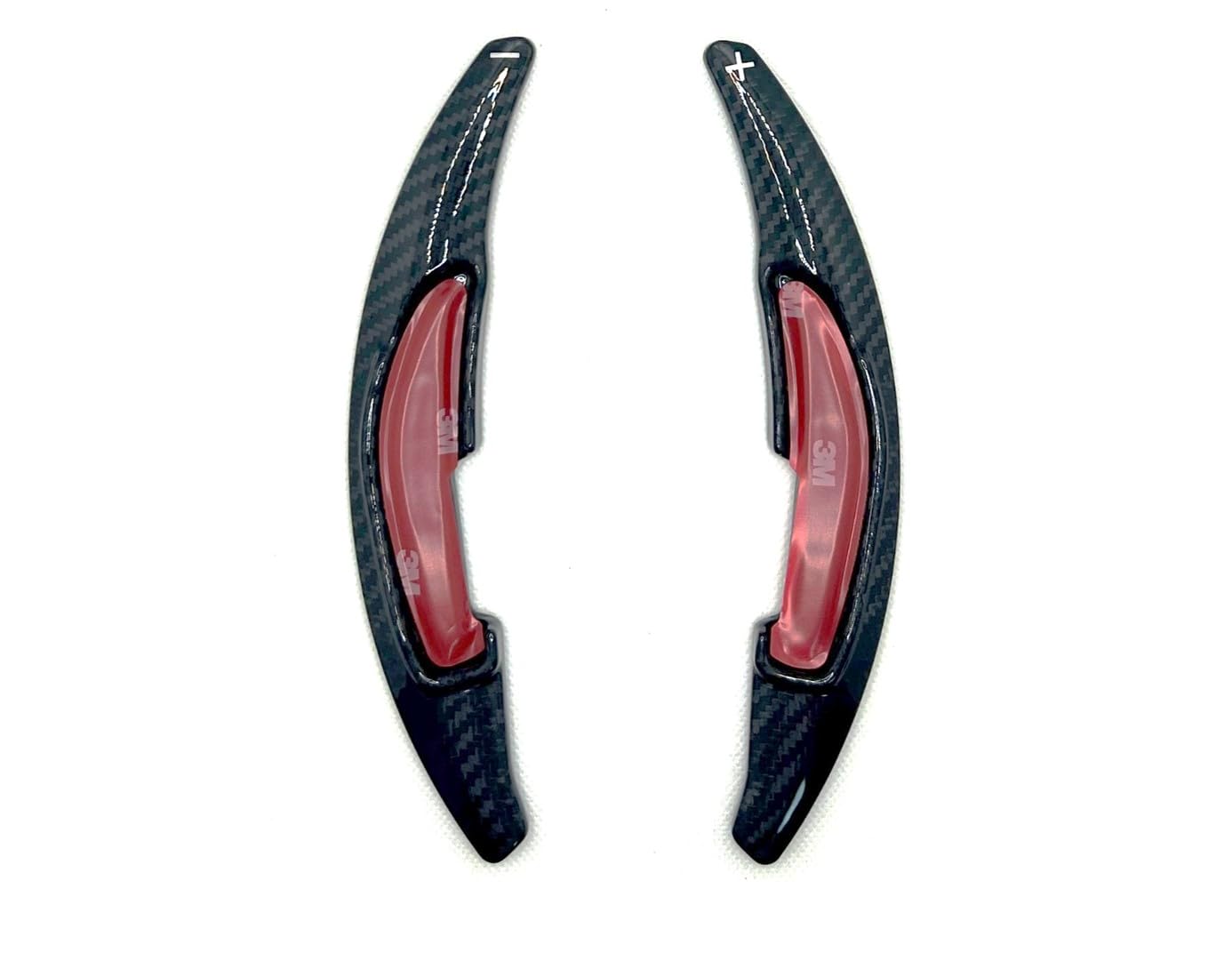 【送料無料】EVOGEAR 社外品 BMW 専用 パドルシフトカバー M2 M3(F80) M4(F82,F83) M5 M6(F12) X3M X4M X5M(F85) X6M(F86) ステアリング パドル シフト エクステンション アクセサリー カスタム パーツ (黒カーボン)