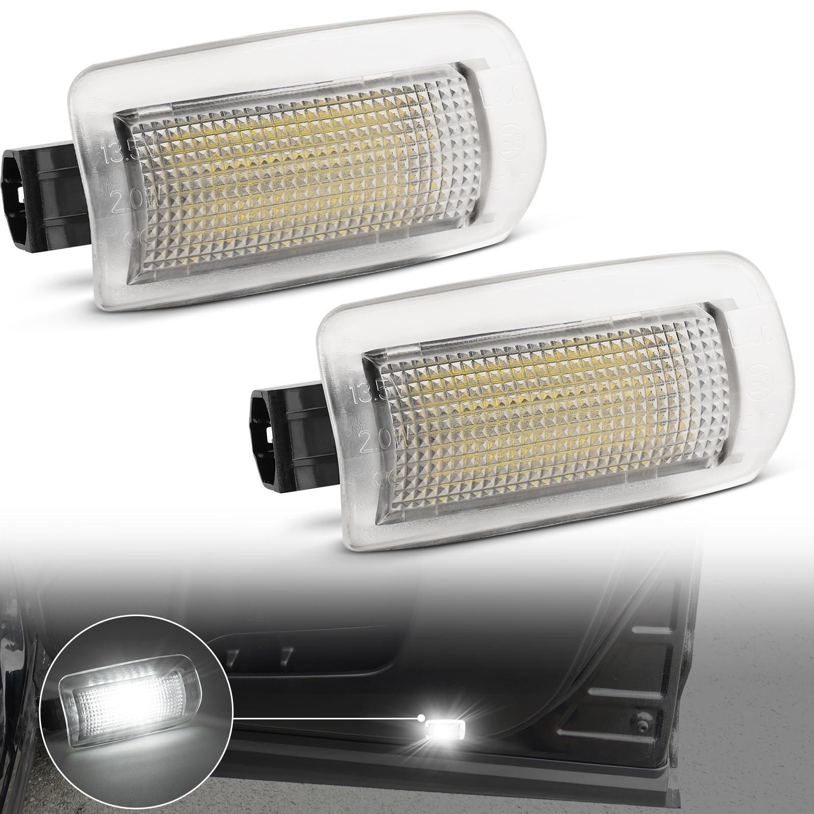 【送料無料】NEIFILES FT-86 / BRZ ZC6 LEDカーテシランプ ホワイト/白色 ドアカーテシ カーテシライト ドアライト ドアランプ フットランプ カーテシー 左右2個セット