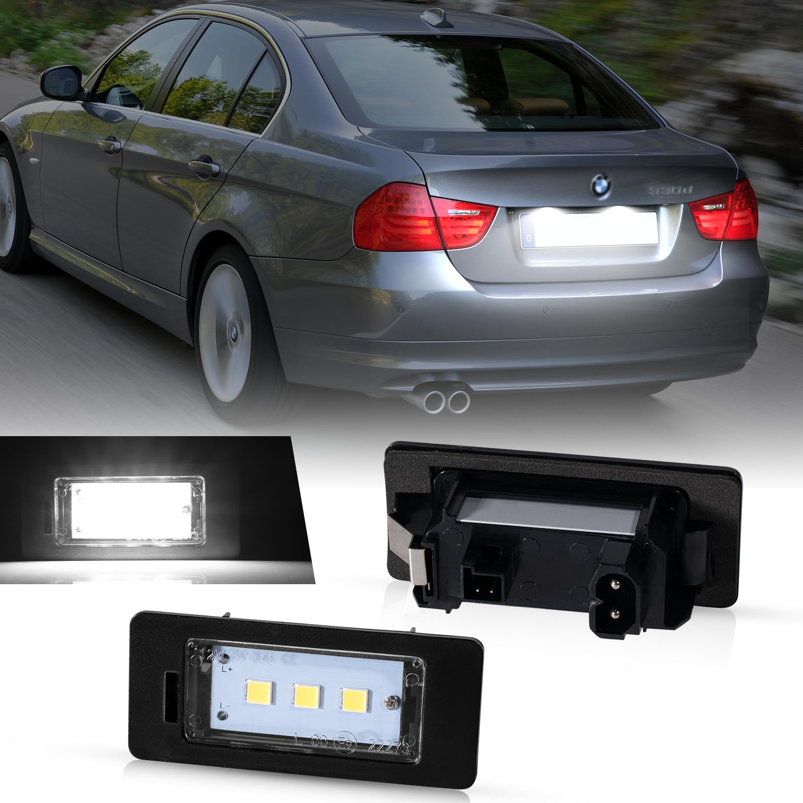 【送料無料】NEIFILES BMW E90 E91 E92 E93 F30 F31 F34 F80 ナンバー灯 1シリーズ E82 E882シリーズ F22 F23 F4適用ライセンスランプ 爆光 2個