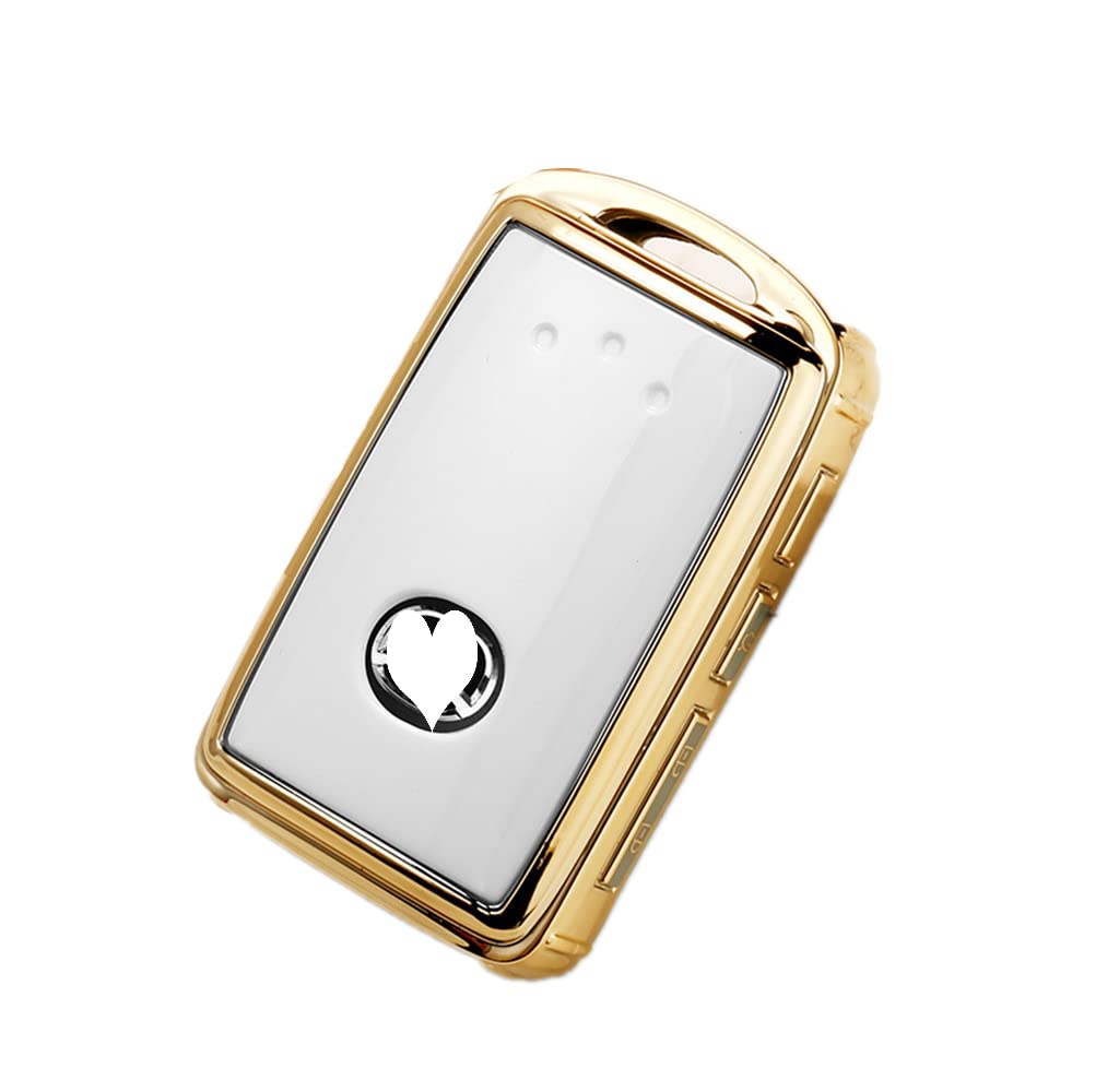 【送料無料】Nacalikeey インテリジェントキーケース マツダ スマート キーホルダー スマートキーカバー 適合mazda 新型CX-30 DM系 mazda2 新型Mazda3 キーケース TPUキーカバー(ホワイト)