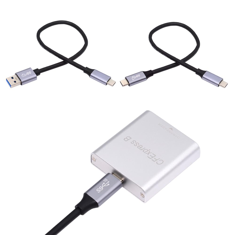 【送料無料】NFHK USB3.1 Type-C USB3.0 Type-A - CF Express 拡張カードリーダー CFE Type-B R5 Z6 Z7 CFBメモリーカード対応, NF-UC-152-CFE