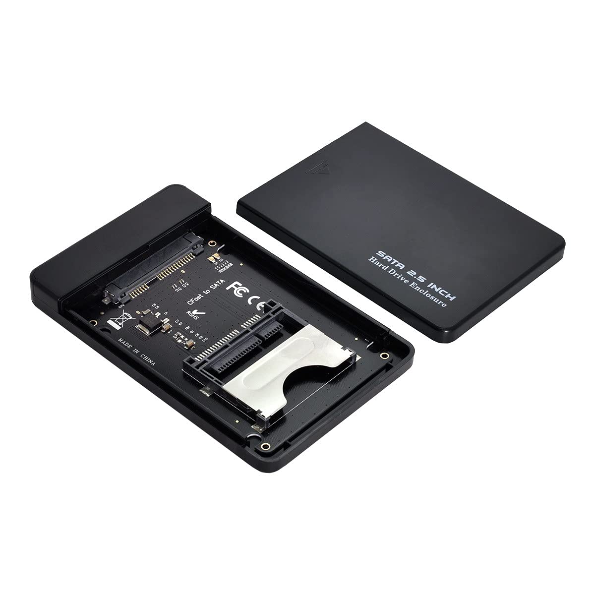 【送料無料】NFHK CFast to USB-C USB3.0 & SATAカードアダプター 2.5インチケース SSD HDD CFastカー..