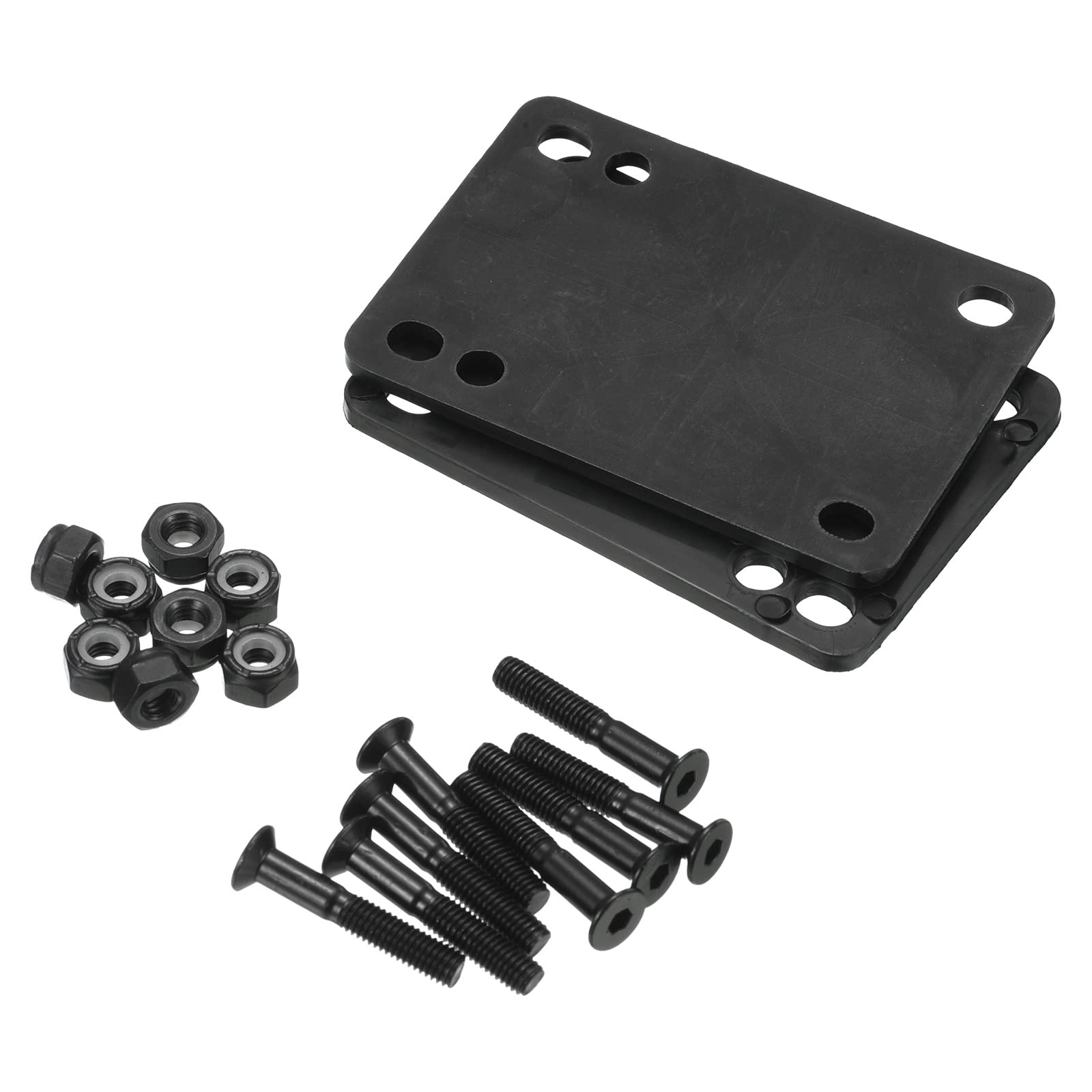【送料無料】PATIKIL スケートボードライザーパッドネジセット 2個 3 mm ロングボード ショックライズ..