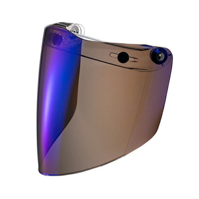 【送料無料】南海部品(NANKAI)フリップアップフラットシールドミラー ライトスモーク/ブルー NE10