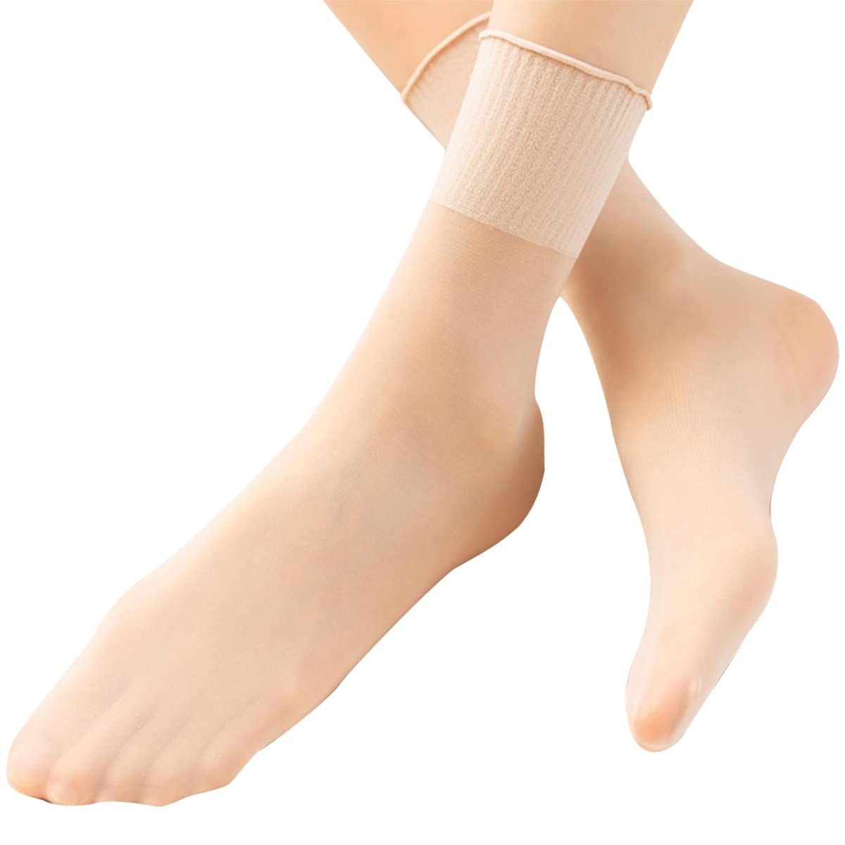 【送料無料】[FQZMQBQ] ストッキング くるぶし丈 夏 3足組 伝線しにくい レディース ショート ソックス 黒 肌色 透け感 短い ゆったり 着圧 ベージュ 涼しい 耐久性 丈夫 靴下