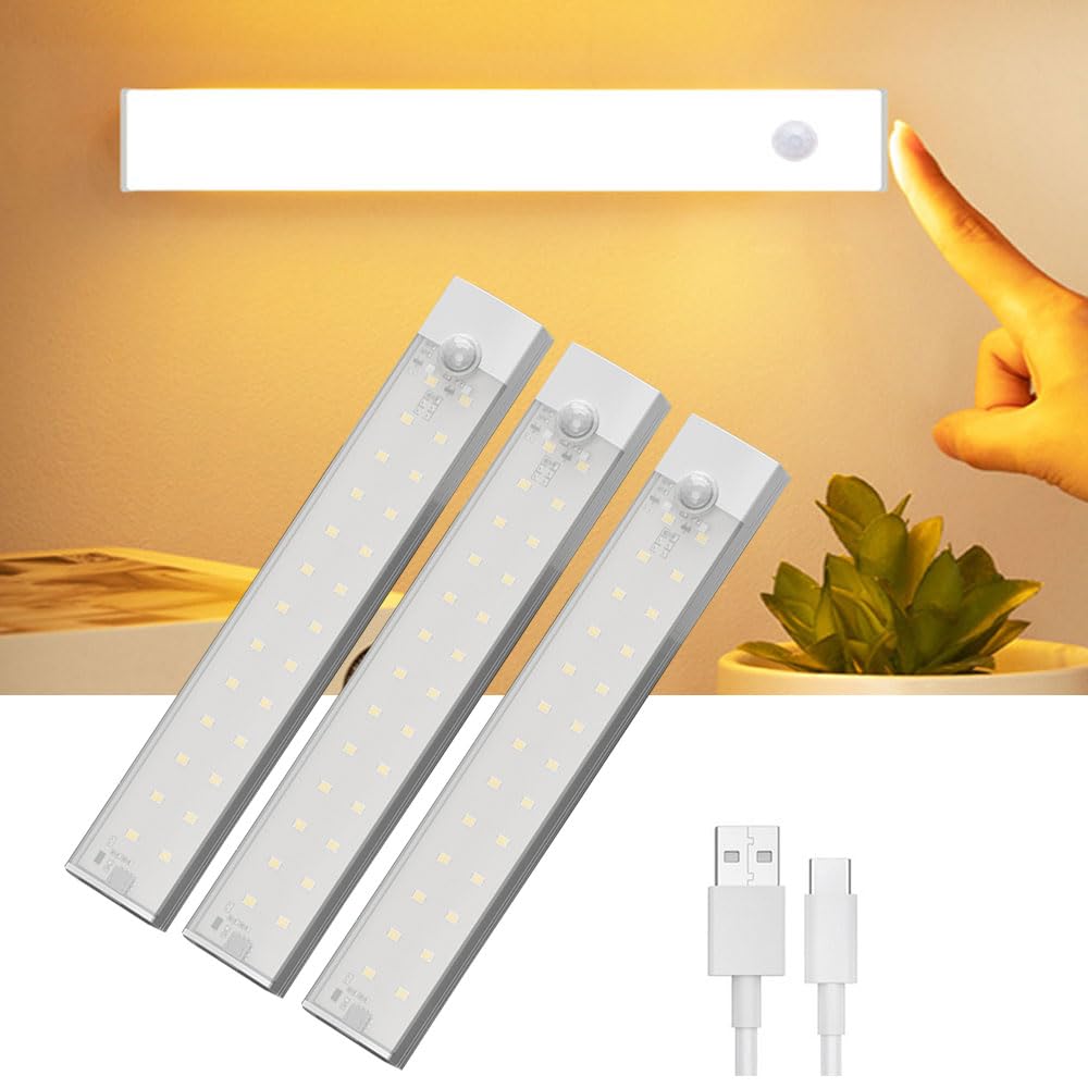 【送料無料】SEKIDAR LED充電式センサーライト 室内 人感センサーライト 3個セット バーライト 充電式..