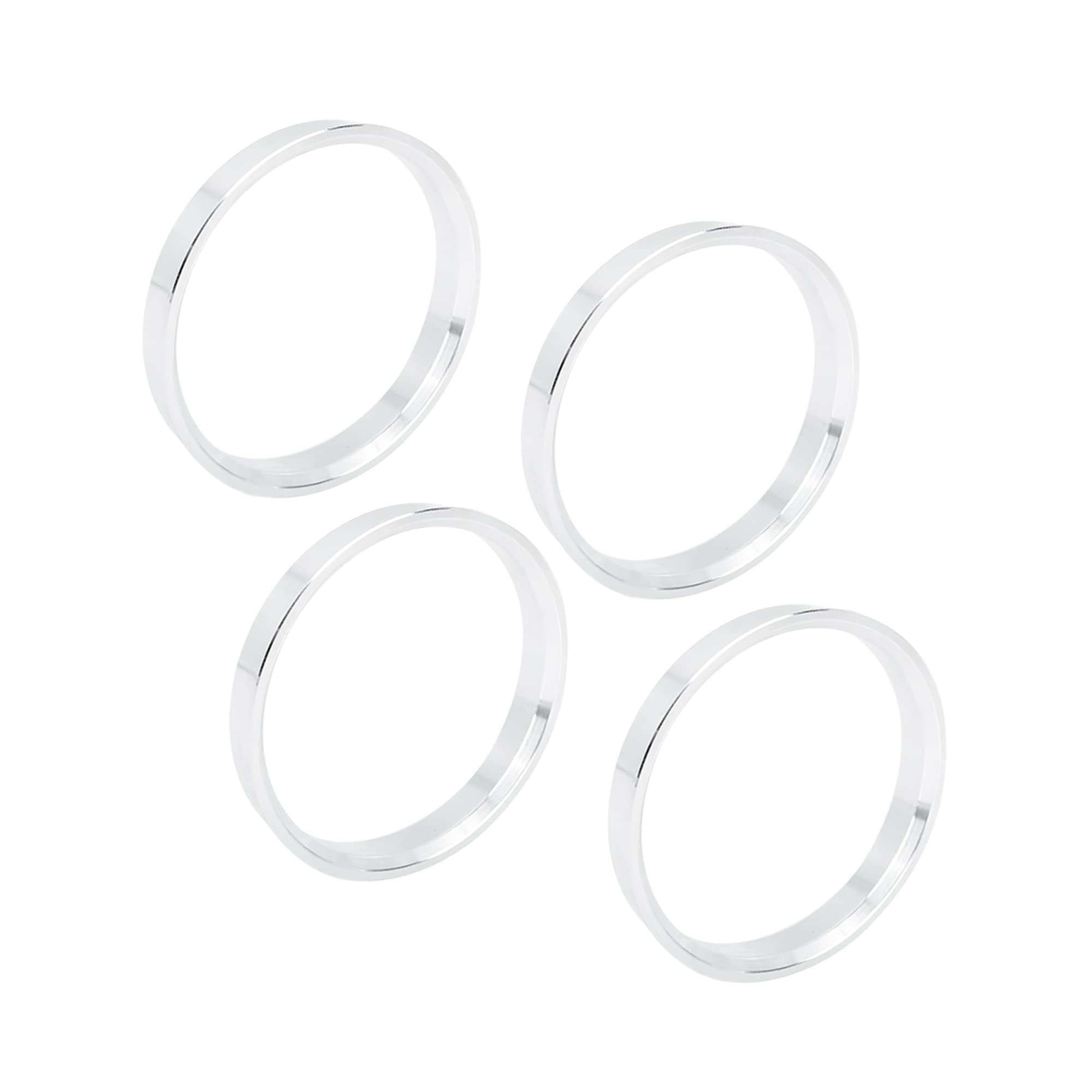 【送料無料】ACROPIX ハブ中心リング 73.1-67.1 mm シルバートーン 4個
