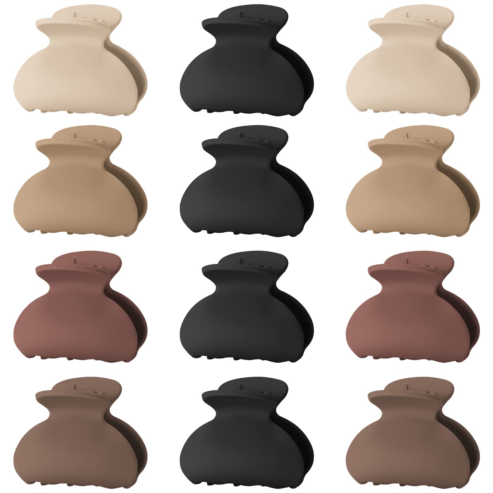 【送料無料】Lolalet ヘアクロー 12点入 ヘアクリップ 小さめ シンプル おしゃれ ヘアアレンジ 髪留め ..